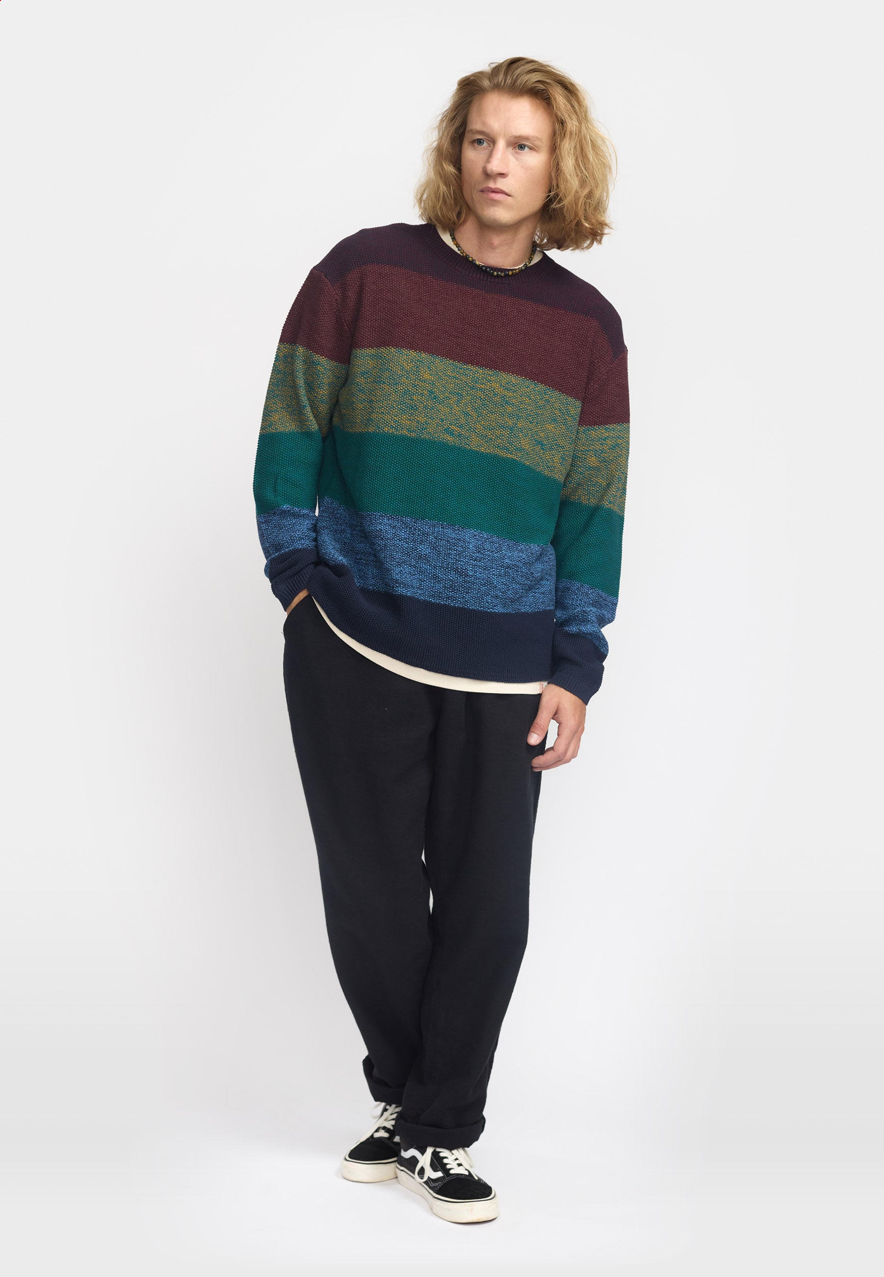 Revolution Knit Sweater Knitwear Burgundy
