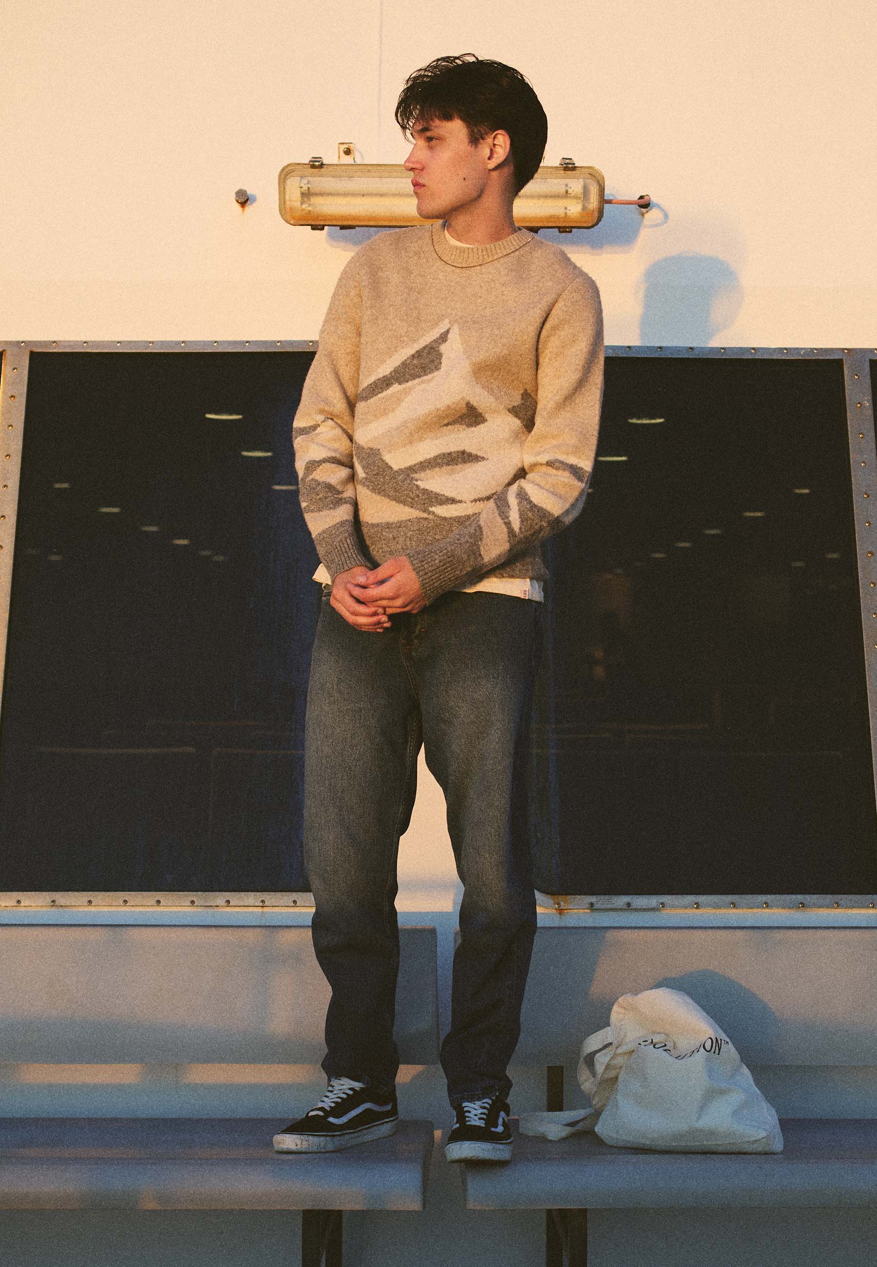 Revolution Knit Sweater Knitwear Offwhite
