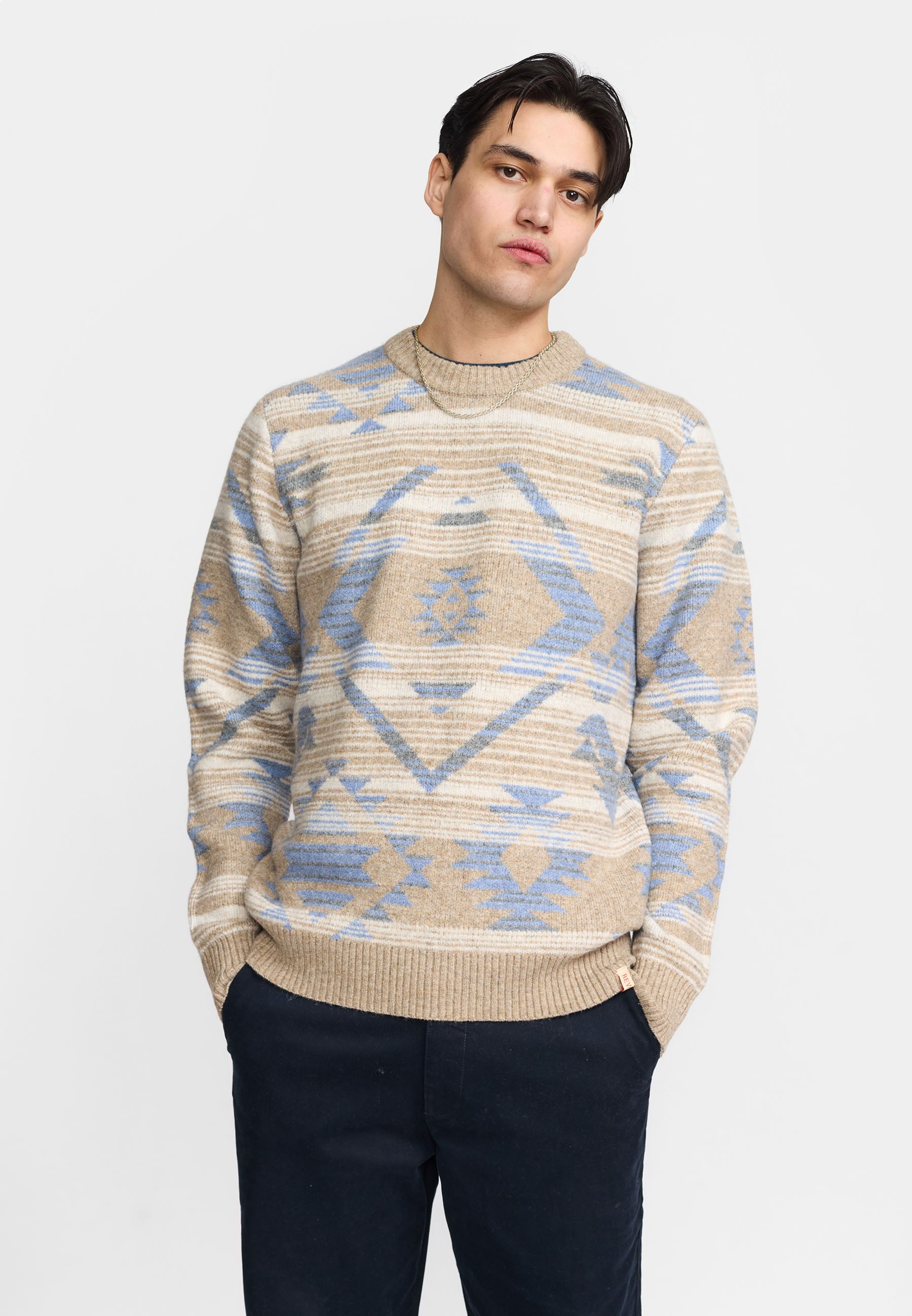 Revolution Knit Sweater Knitwear Blue