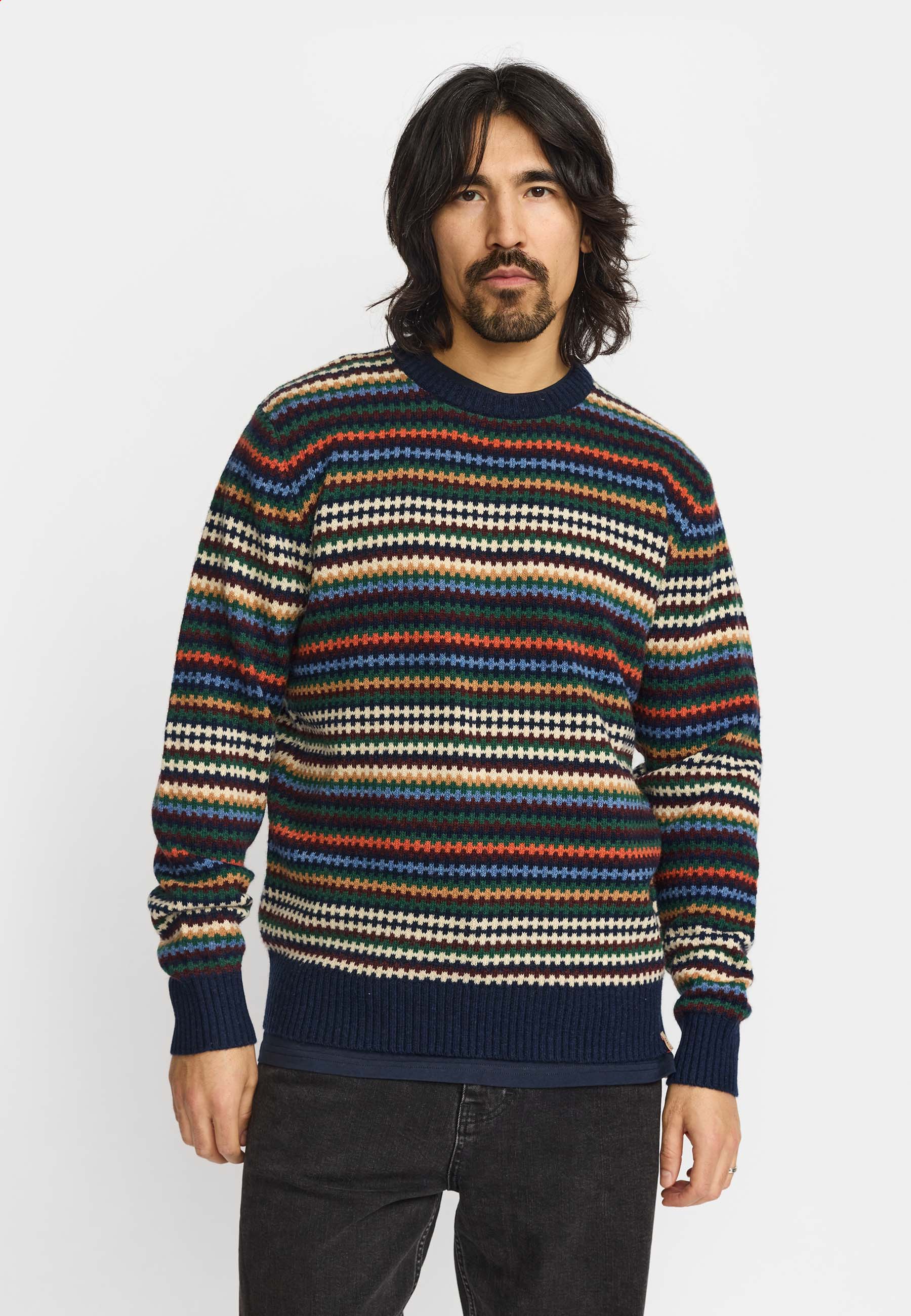 Revolution Knit Sweater Knitwear Navy