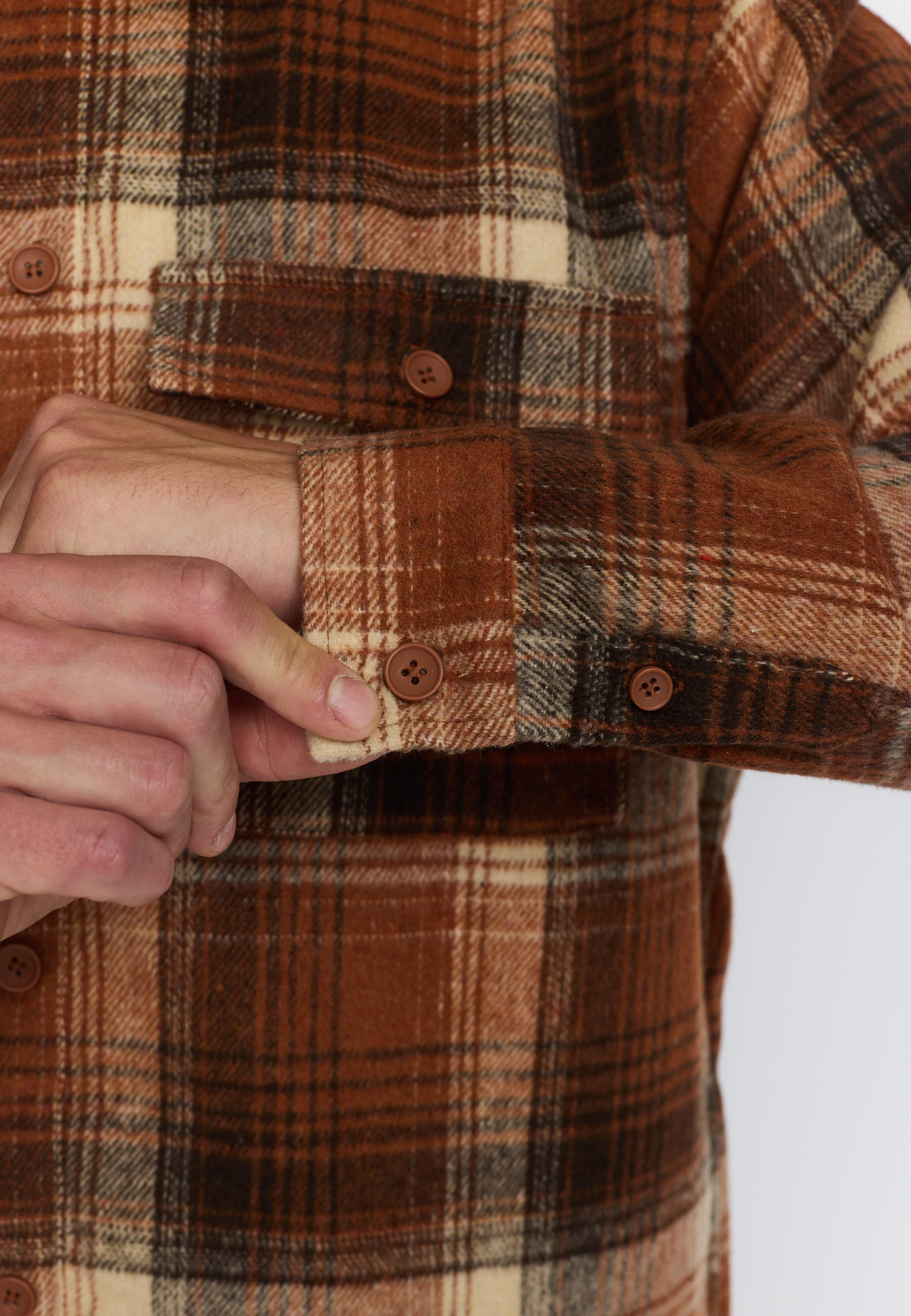 Revolution Lined Overshirt Overshirts Orange