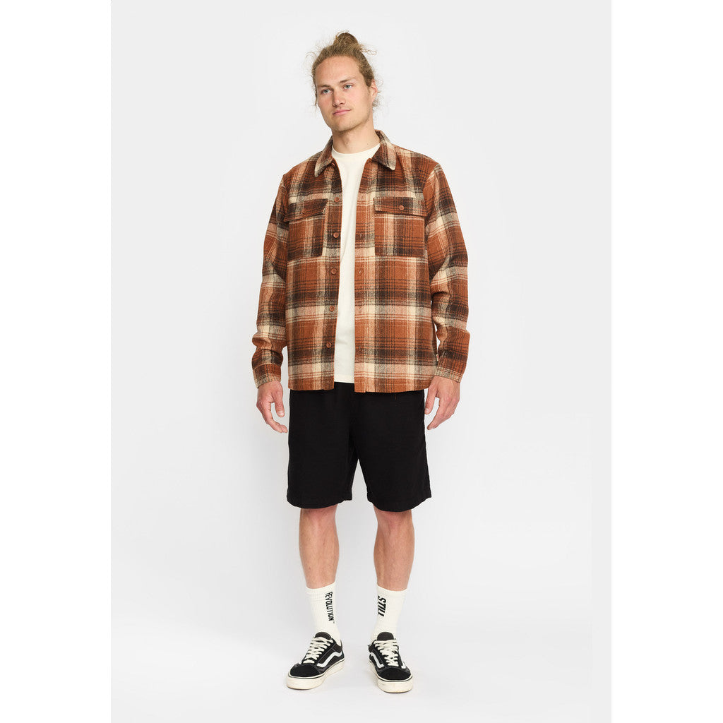 Revolution Lined Overshirt Overshirts Orange