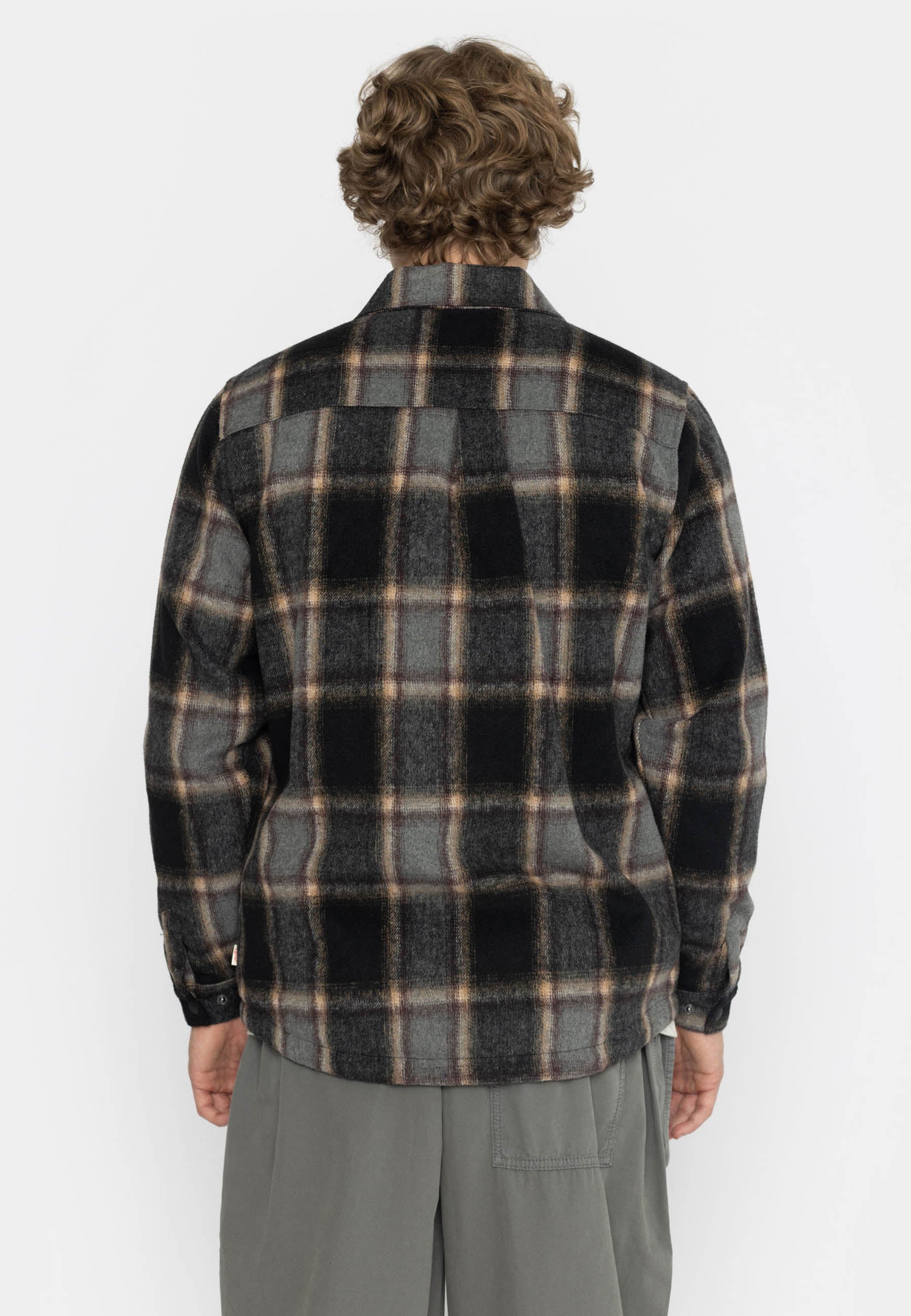 Revolution Lined Overshirt W Zipper Overshirts Black