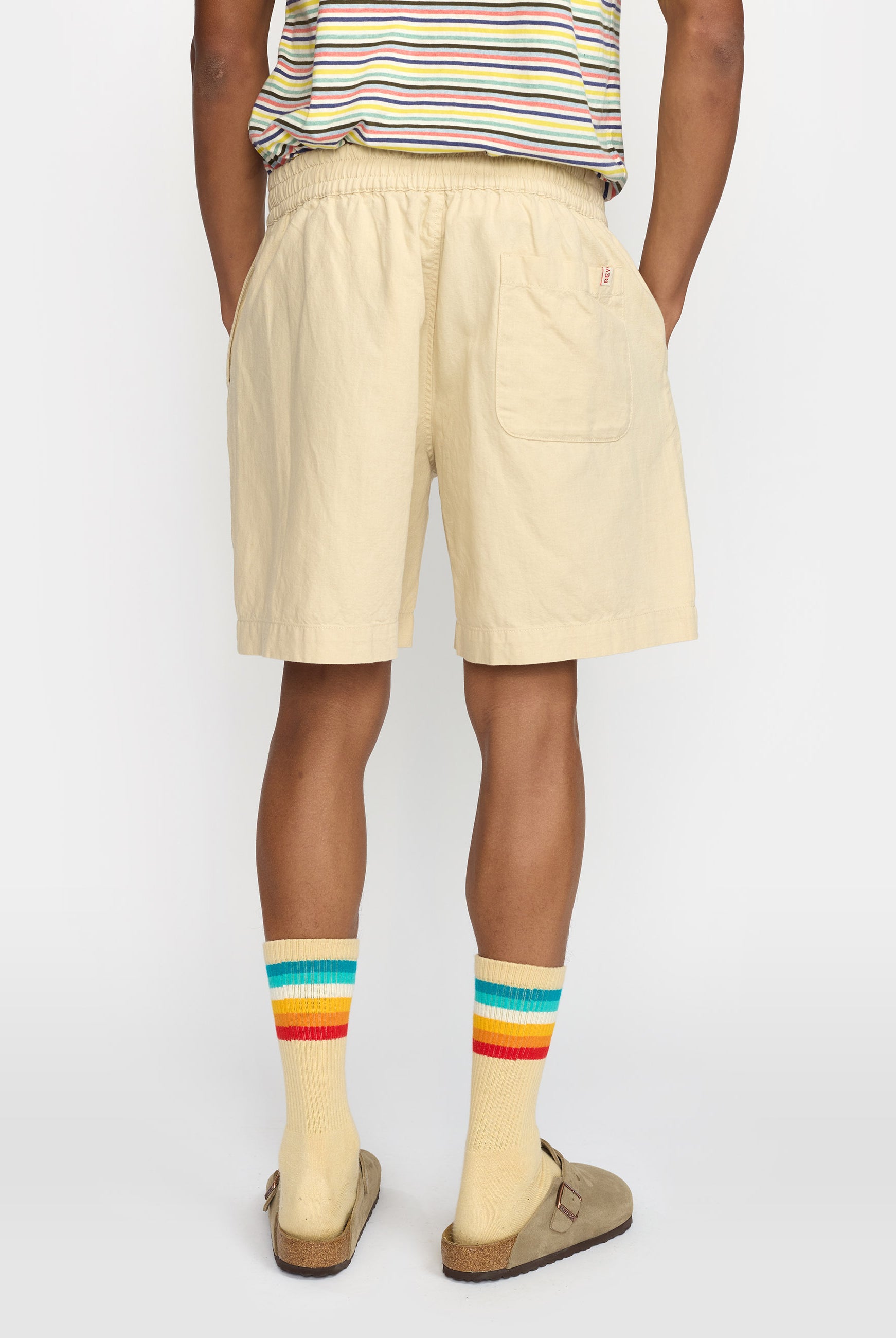 Revolution Linen Shorts Shorts Offwhite