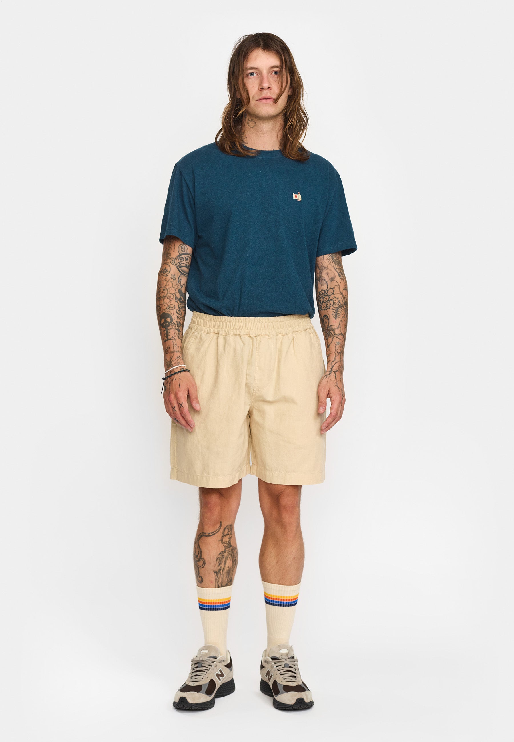 Revolution Linen Shorts Shorts Offwhite