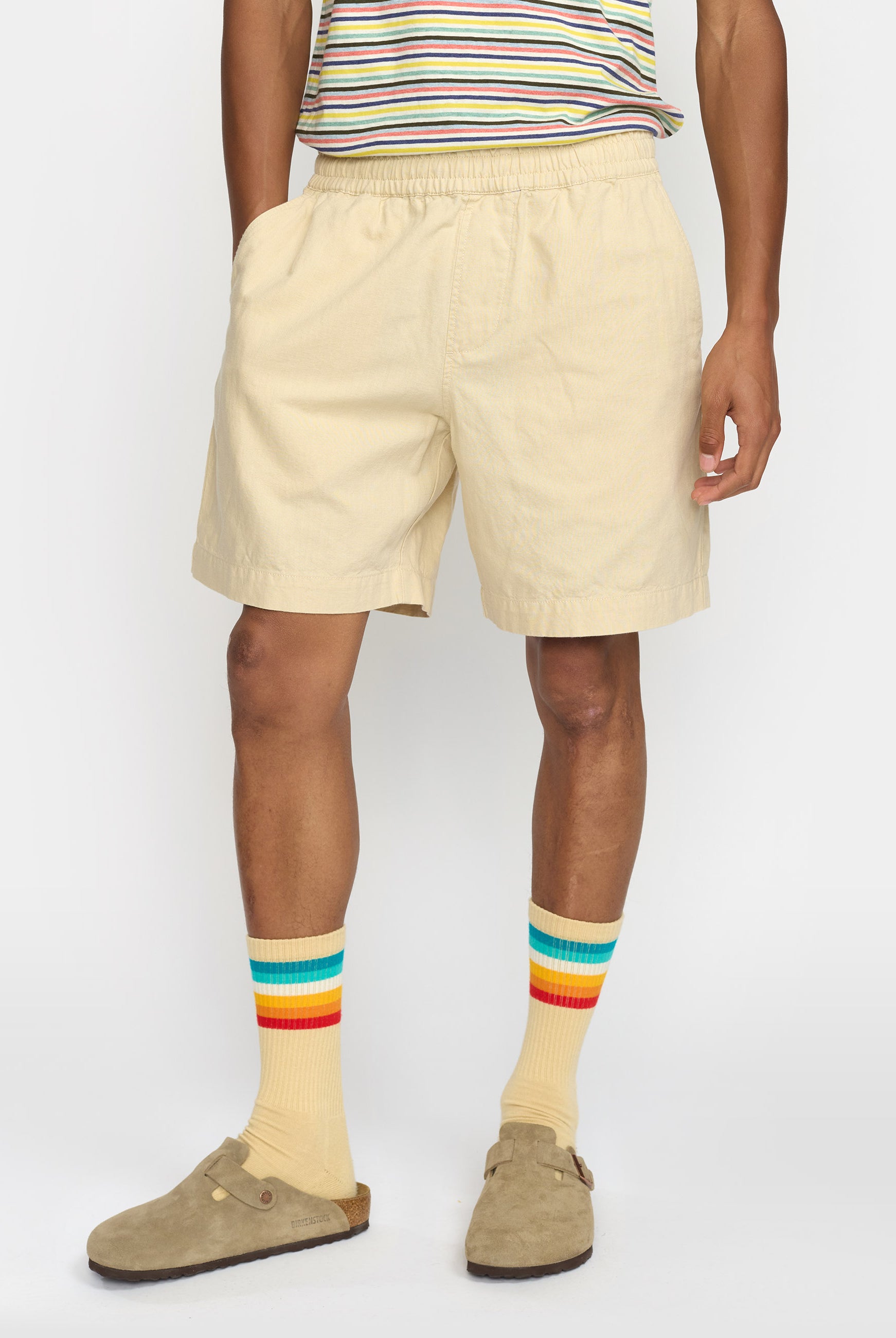 Revolution Linen Shorts Shorts Offwhite