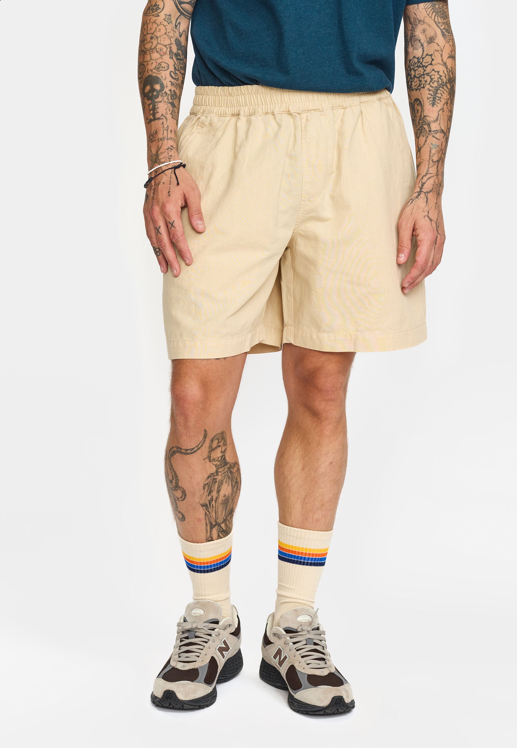 Revolution Linen Shorts Shorts Offwhite