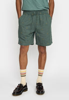 Revolution Linen Shorts Shorts Dustgreen