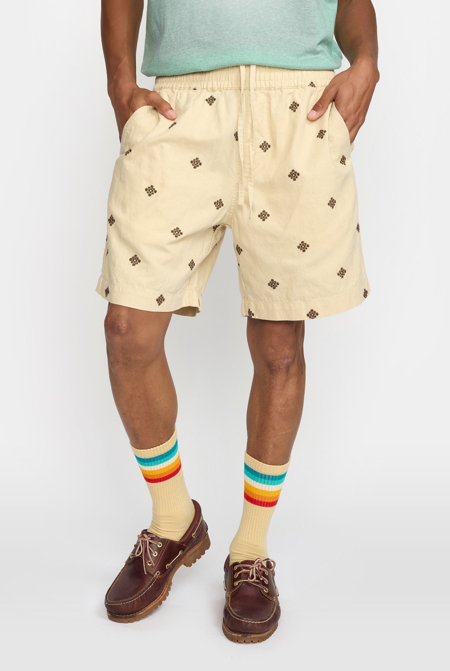 Revolution Linen Shorts Shorts Offwhite