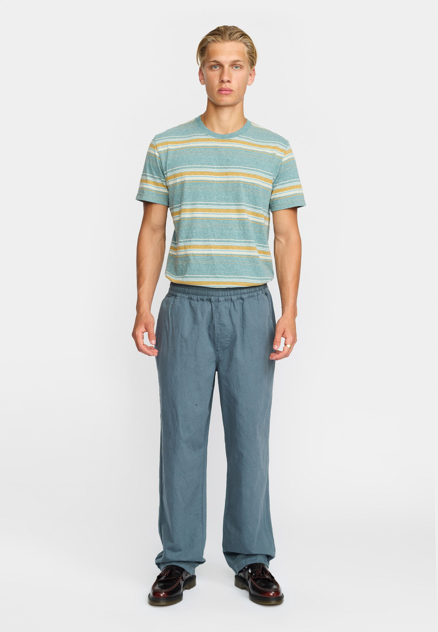 Revolution Linen Trousers Trousers Dustblue