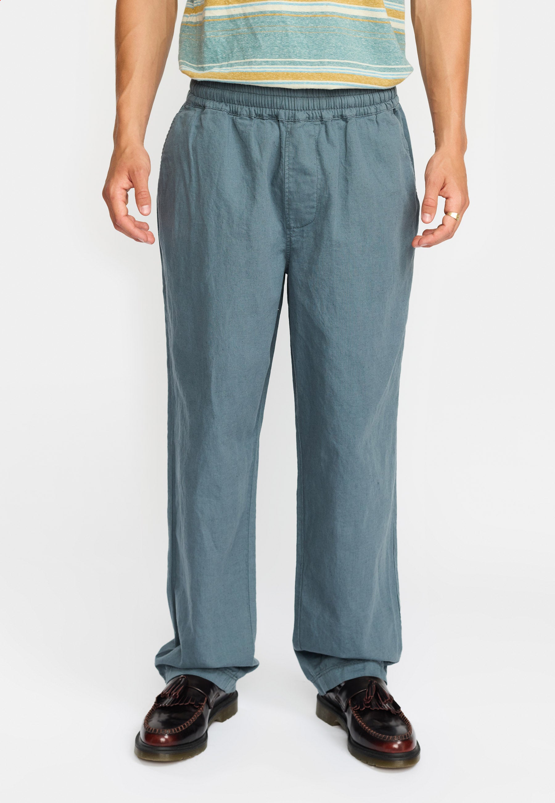 Revolution Linen Trousers Trousers Dustblue