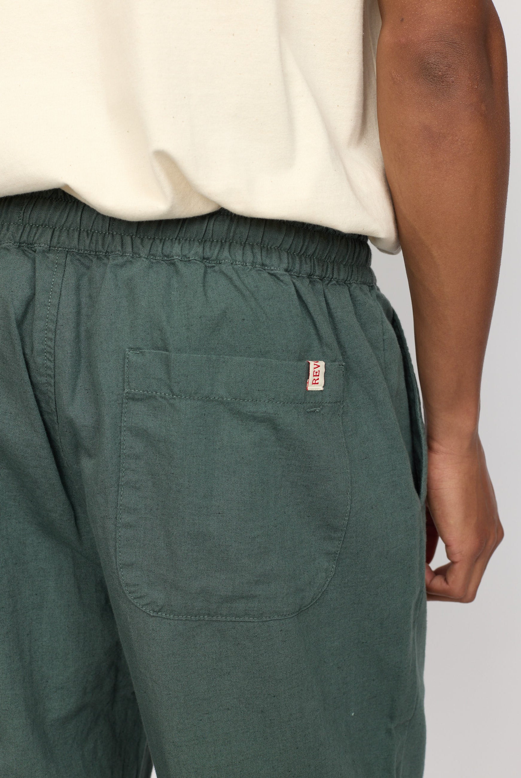 Revolution Linen Trousers Trousers Dustgreen