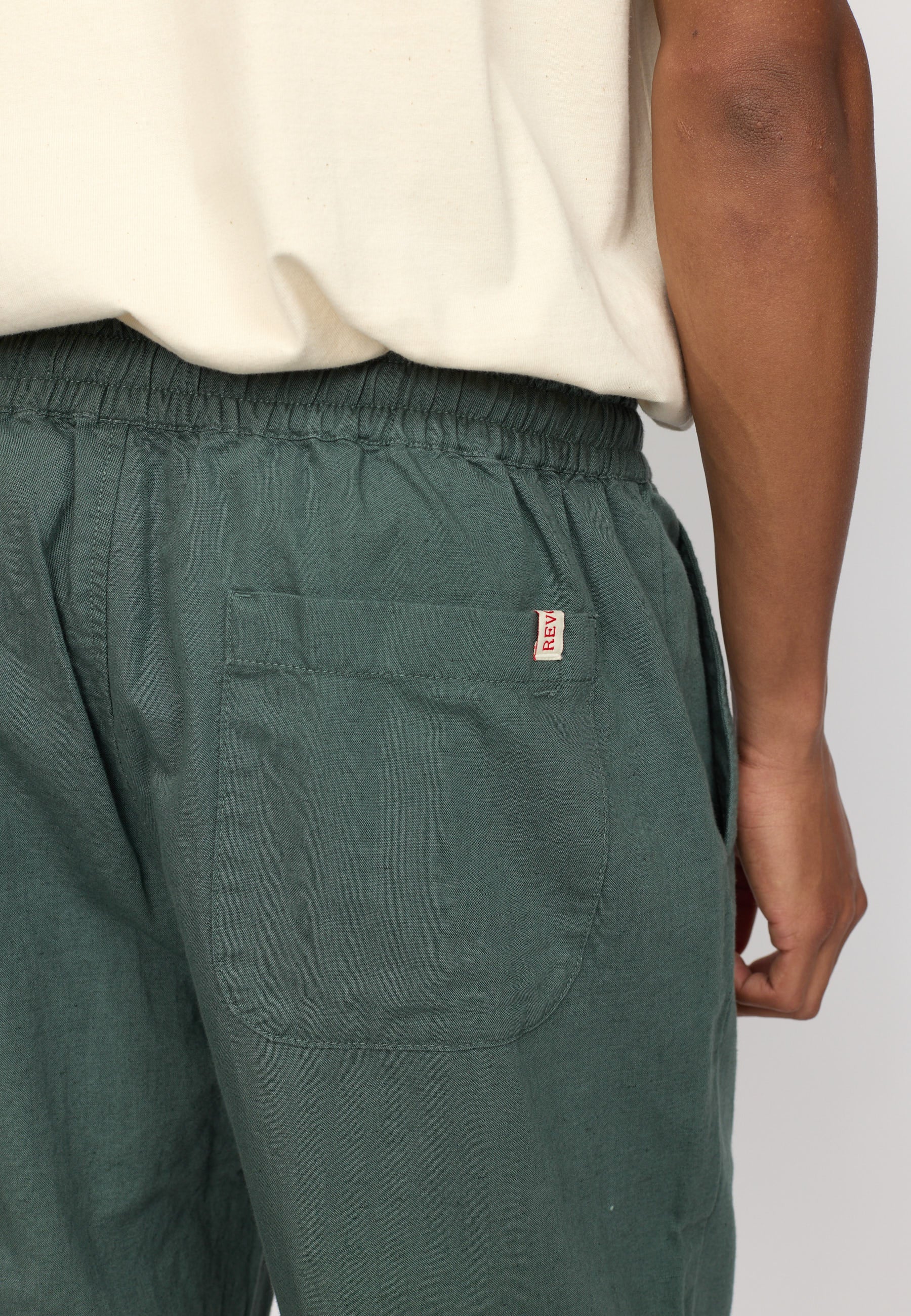 Revolution Linen Trousers Trousers Dustgreen