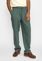 Revolution Linen Trousers Trousers Dustgreen