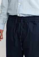 Revolution Linen Trousers Trousers Navy