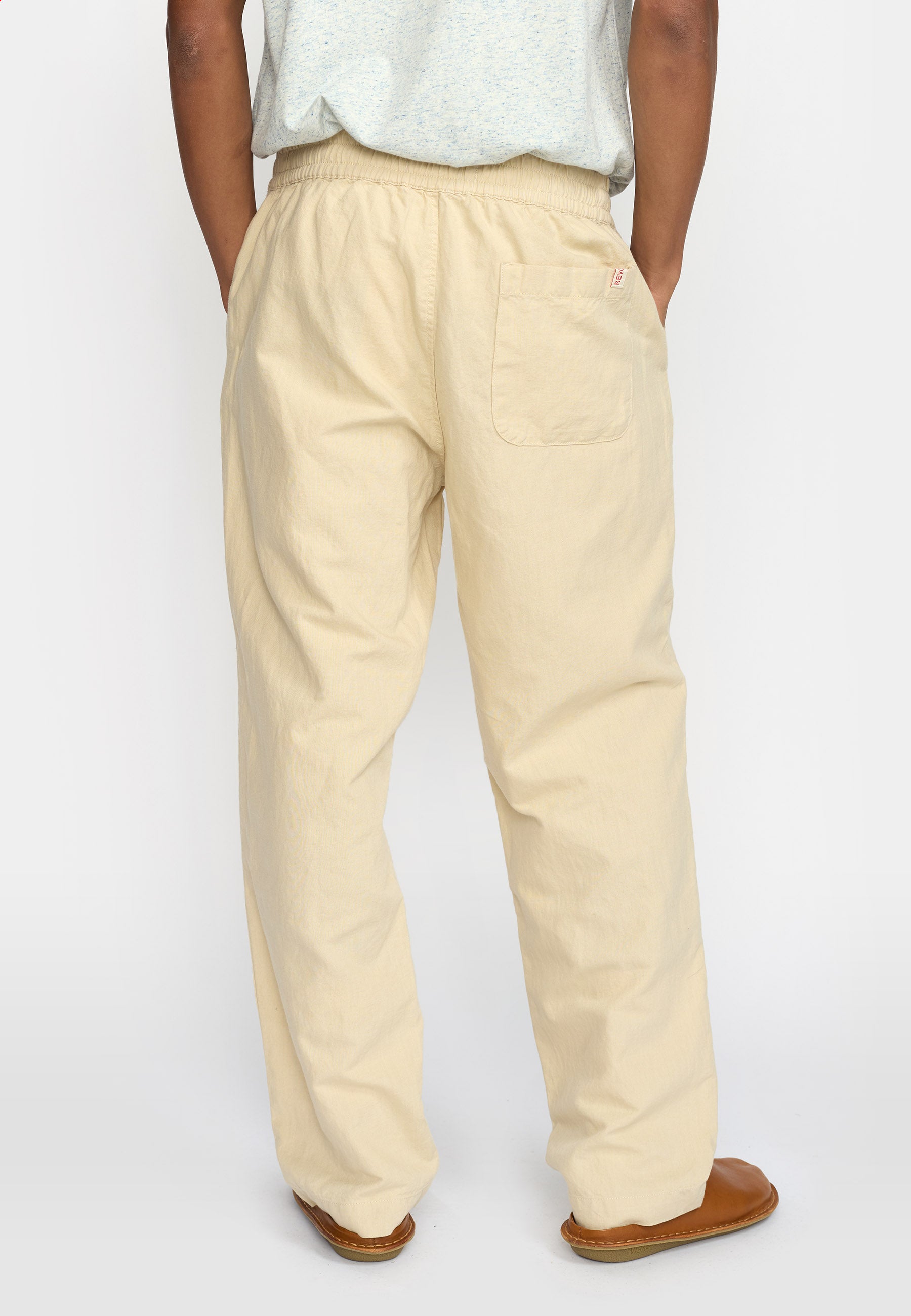 Revolution Linen Trousers Trousers Offwhite