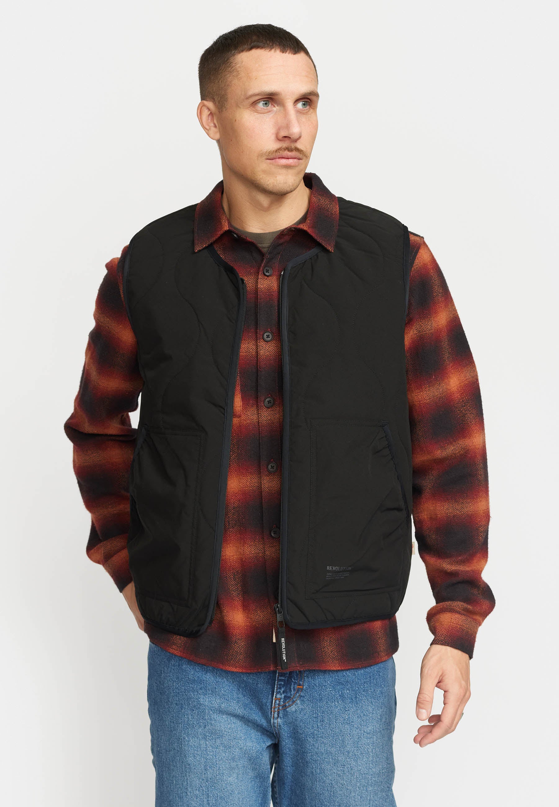Revolution Liner Gillet Lightweight Outerwear Black