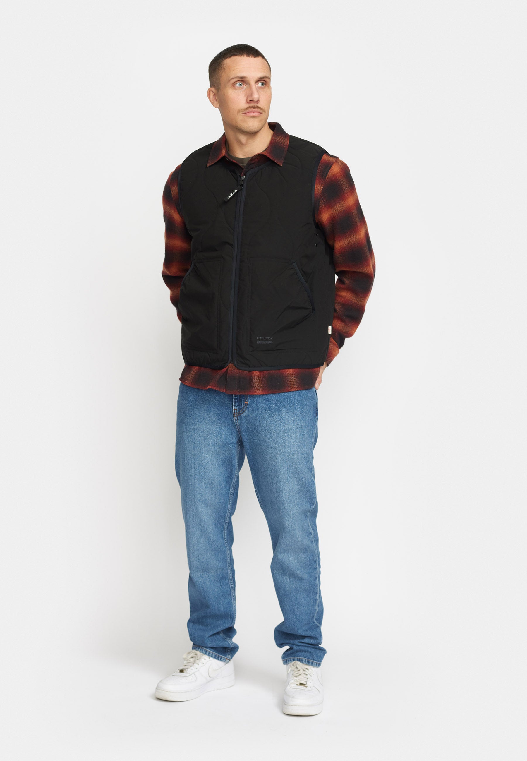 Revolution Liner Gillet Lightweight Outerwear Black