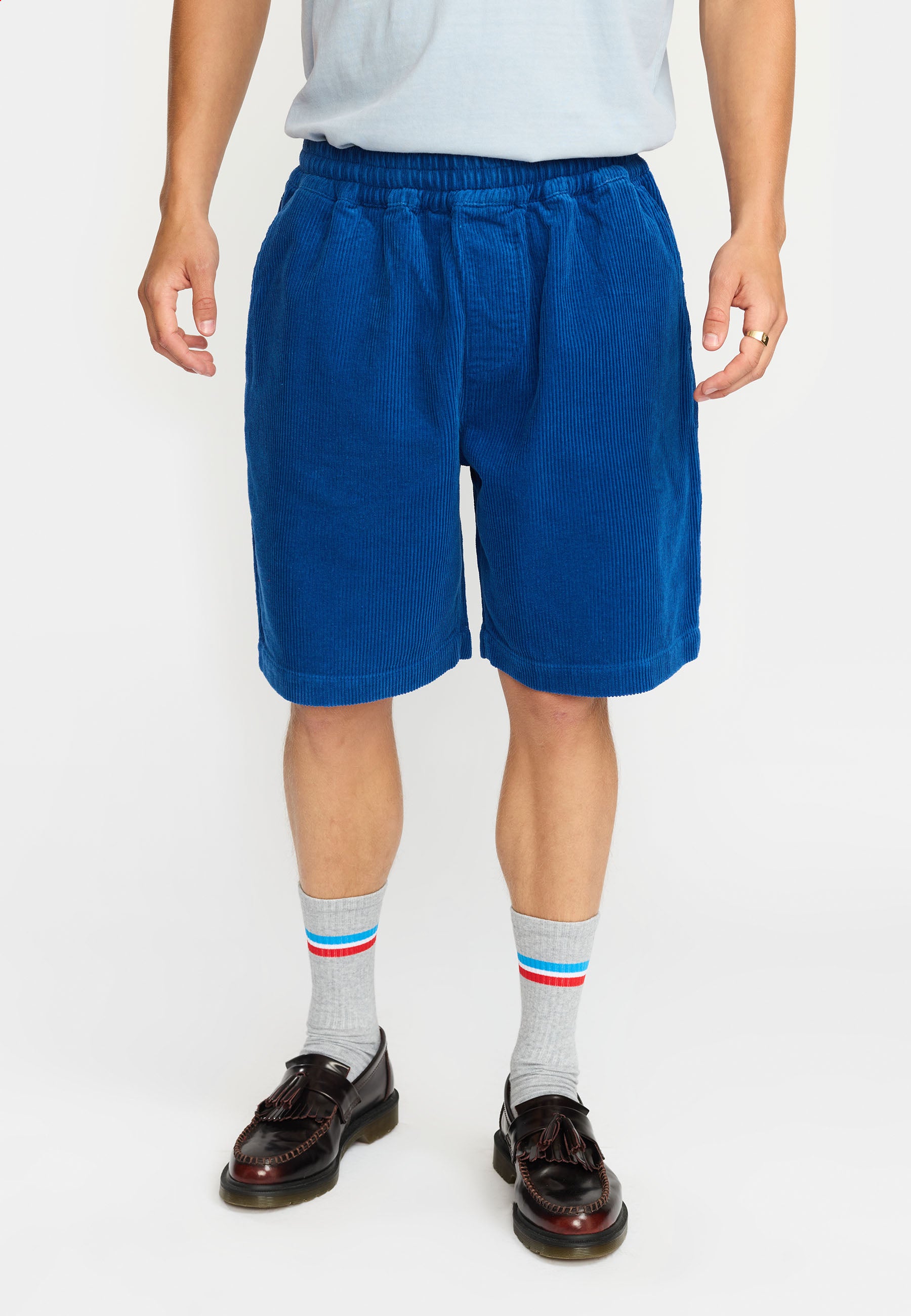 Revolution Long Casual Shorts Shorts Blue