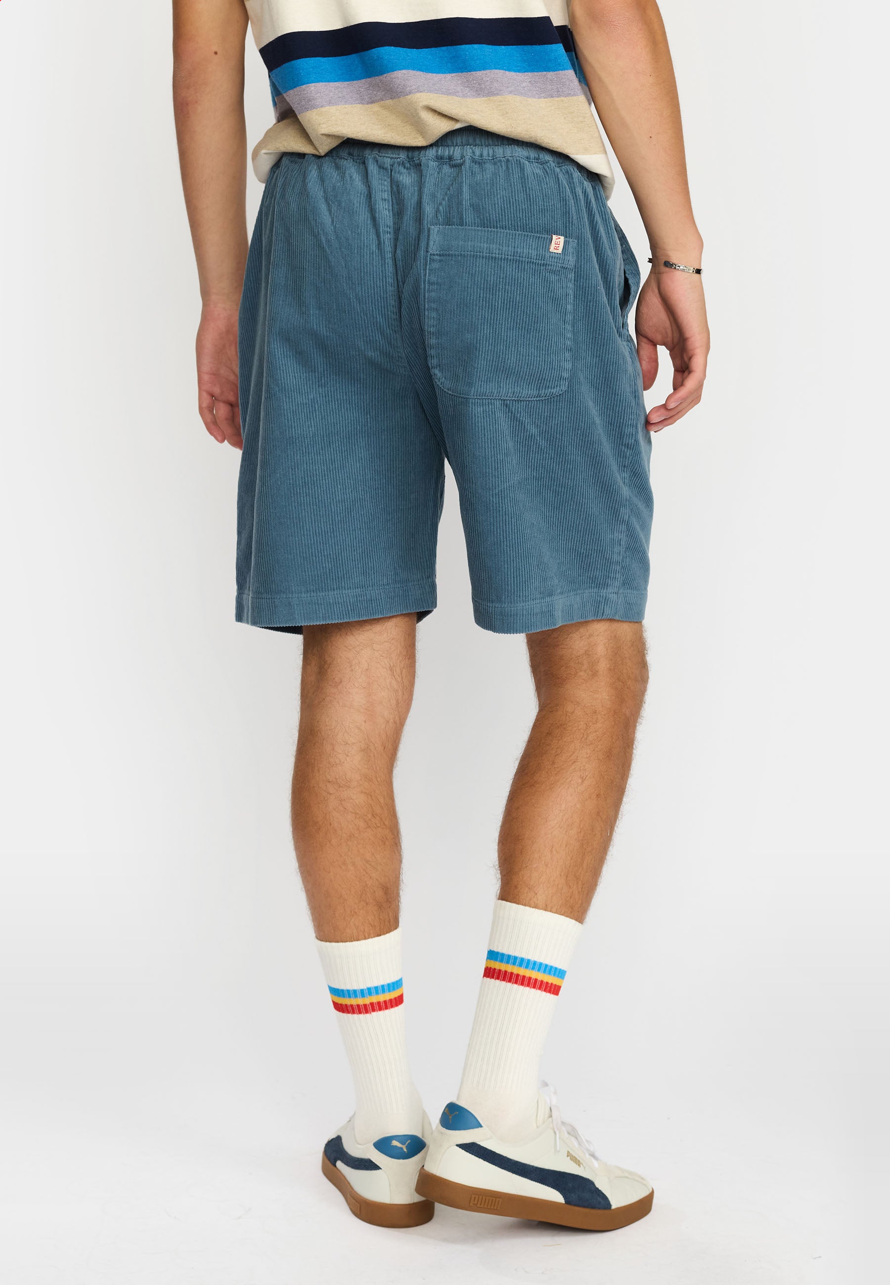 Revolution Long Casual Shorts Shorts Dustblue