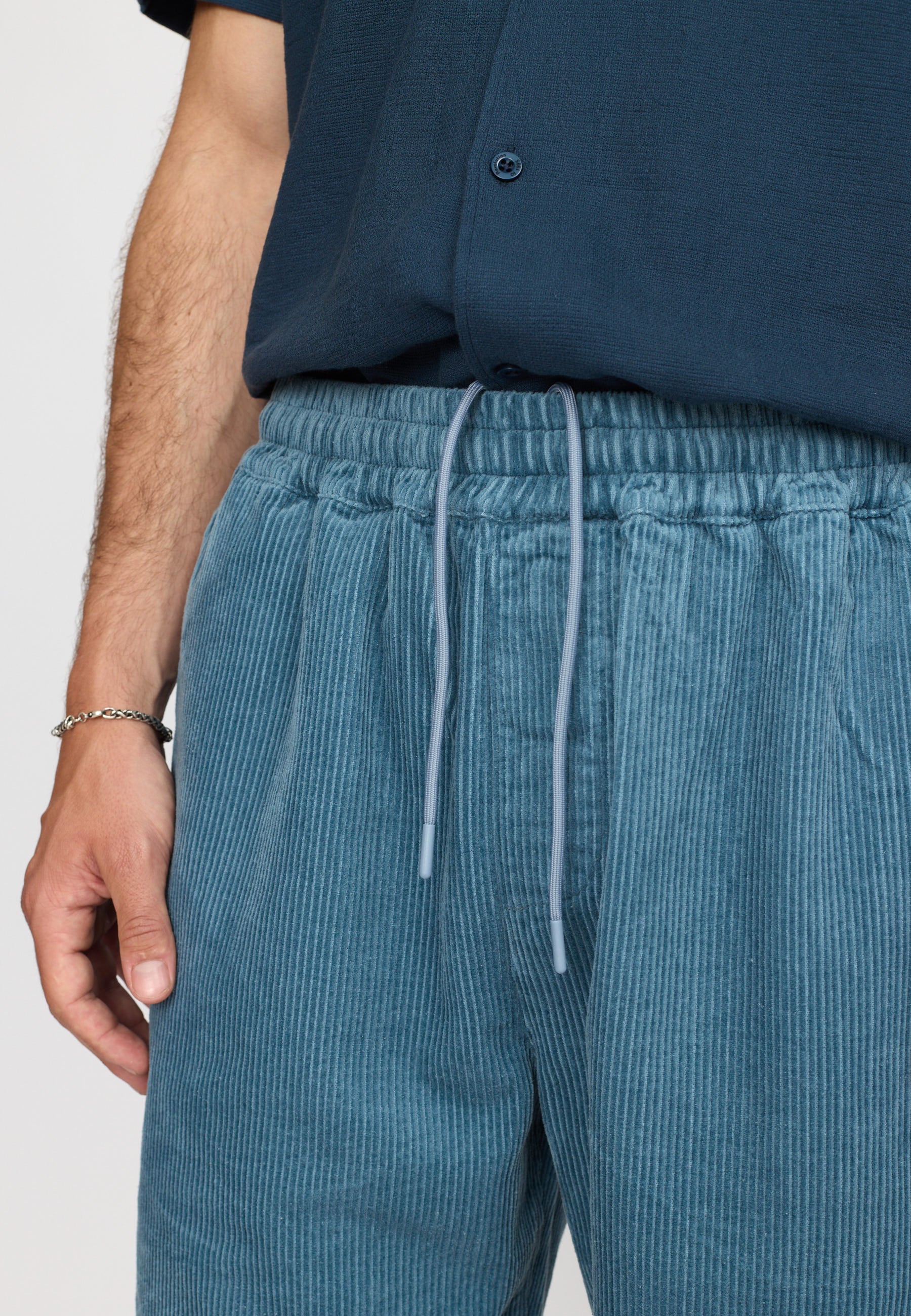 Revolution Long Casual Shorts Shorts Dustblue