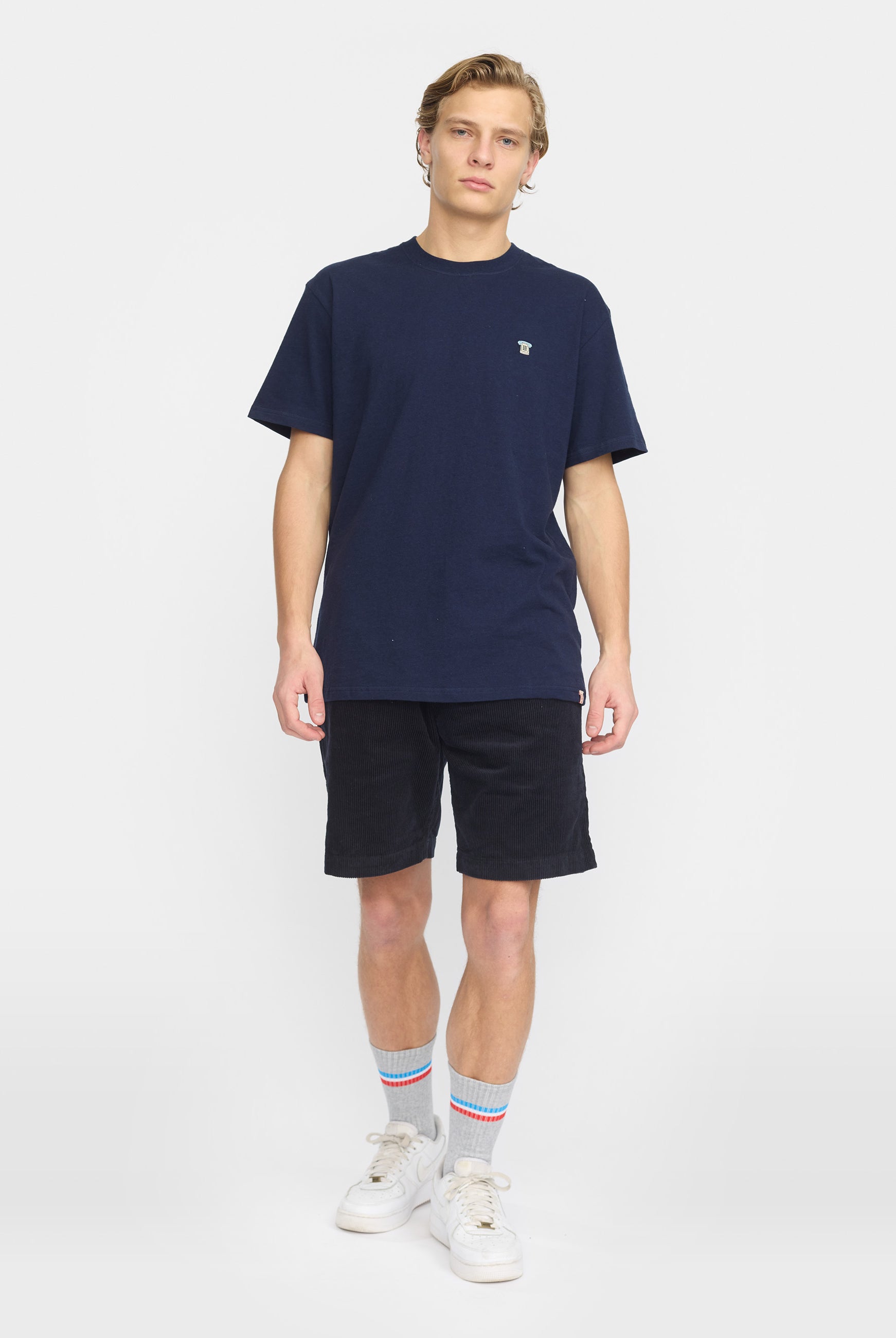 Revolution Long Casual Shorts Shorts Navy