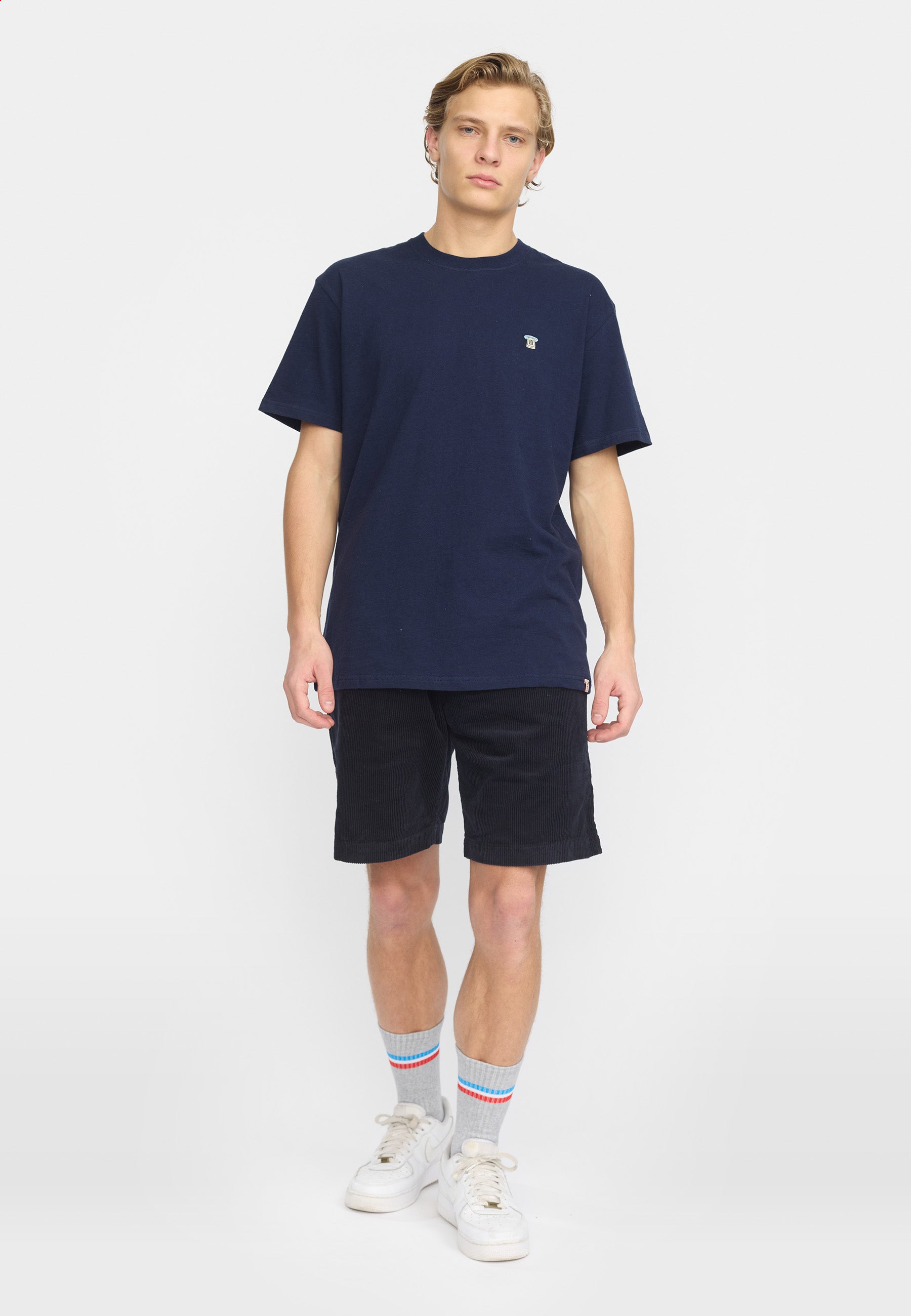 Revolution Long Casual Shorts Shorts Navy