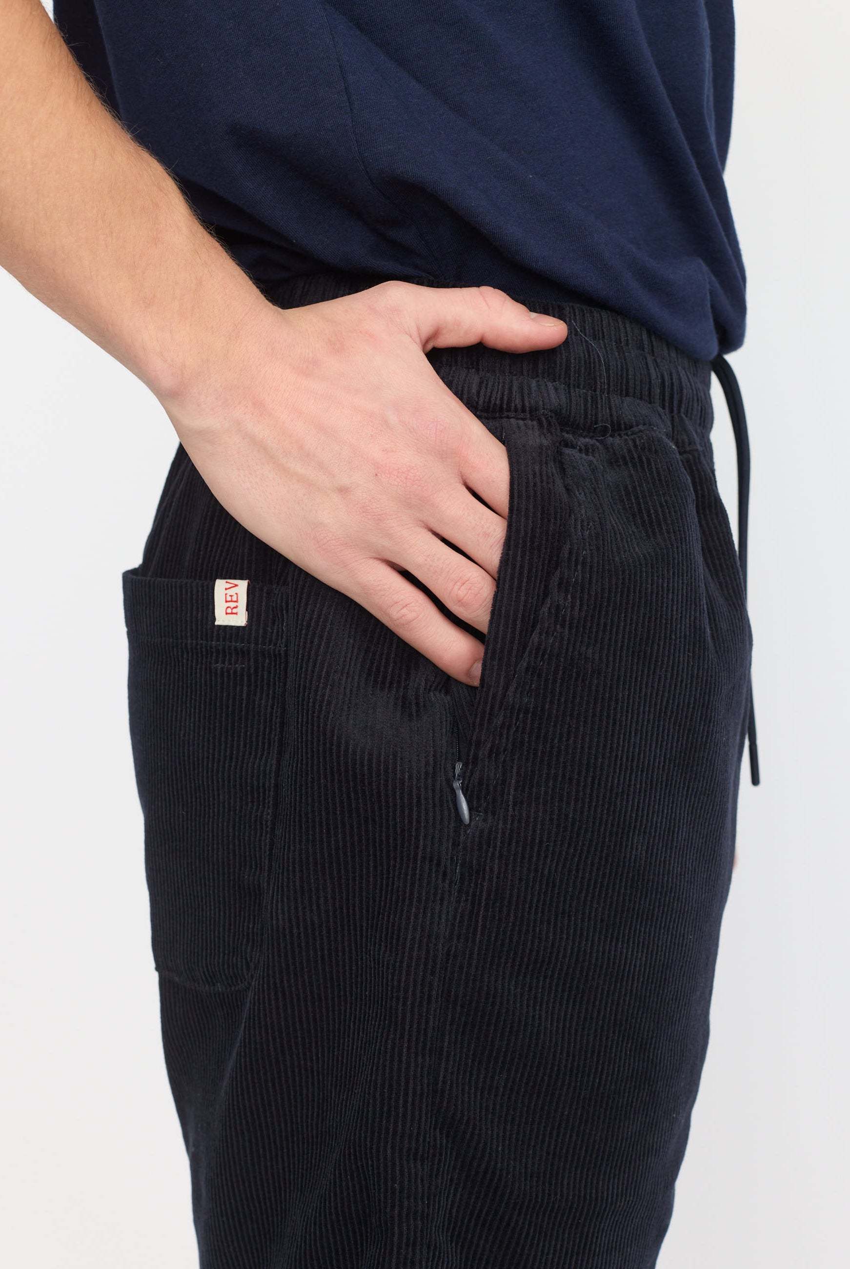 Revolution Long Casual Shorts Shorts Navy