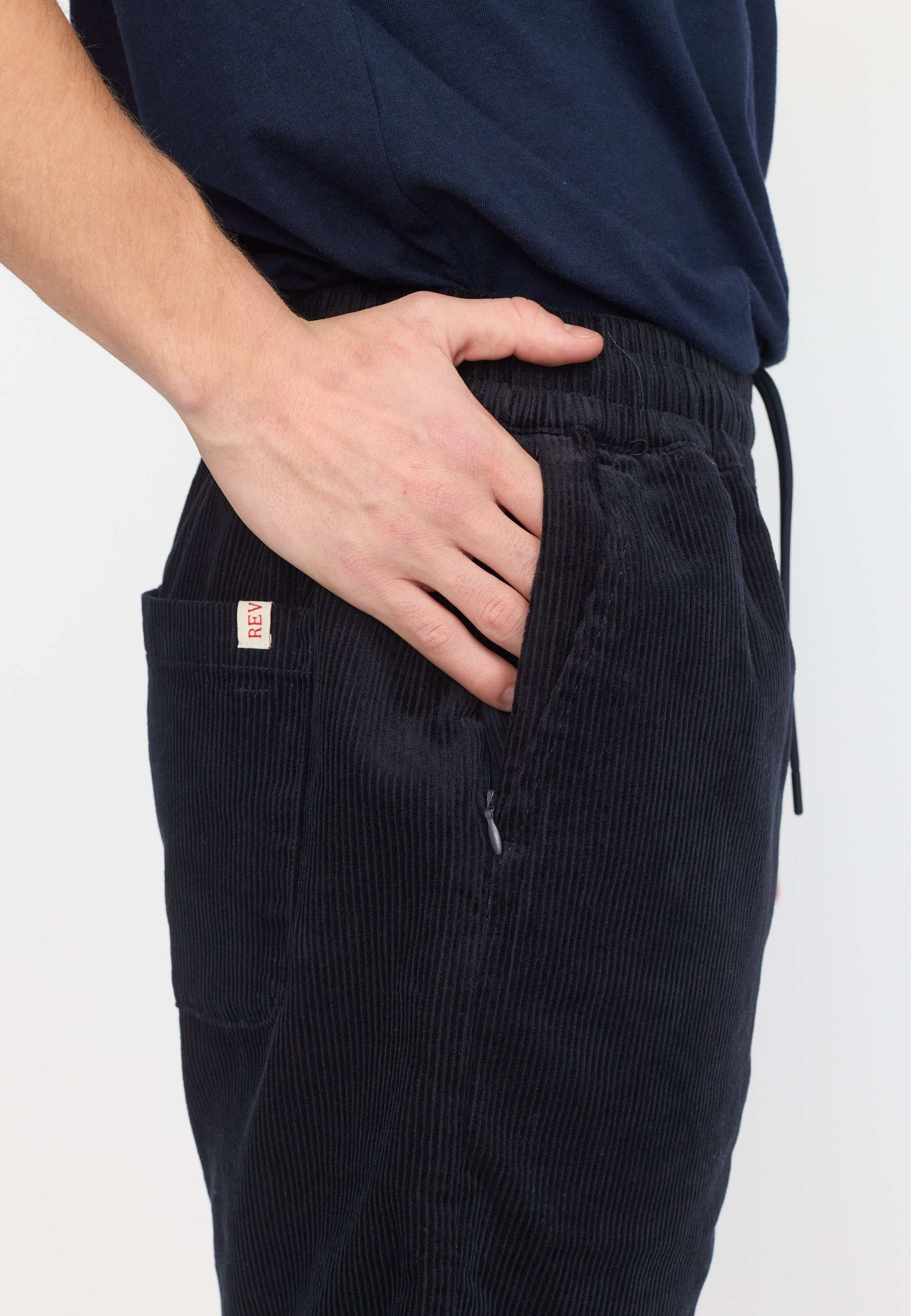 Revolution Long Casual Shorts Shorts Navy