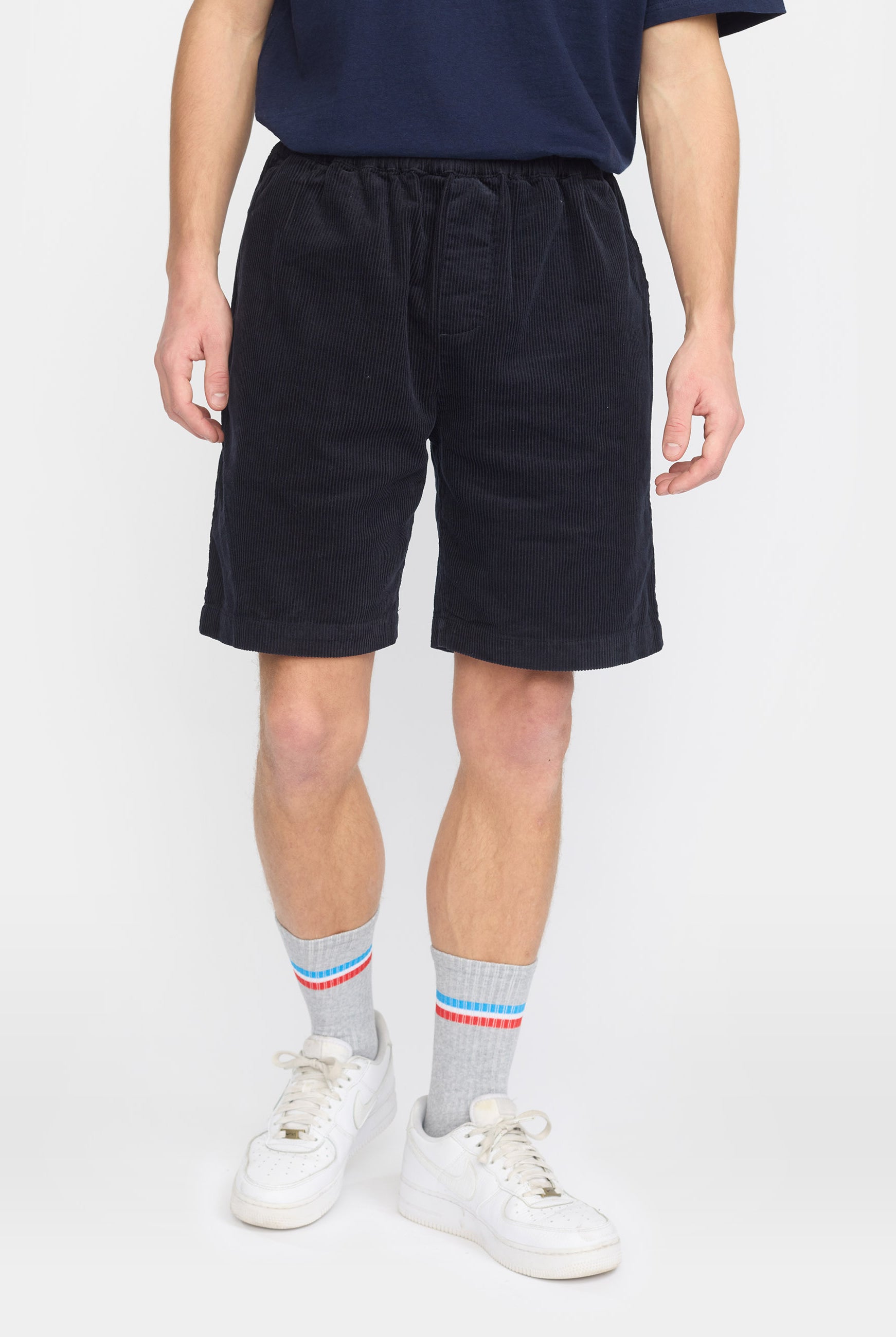 Revolution Long Casual Shorts Shorts Navy