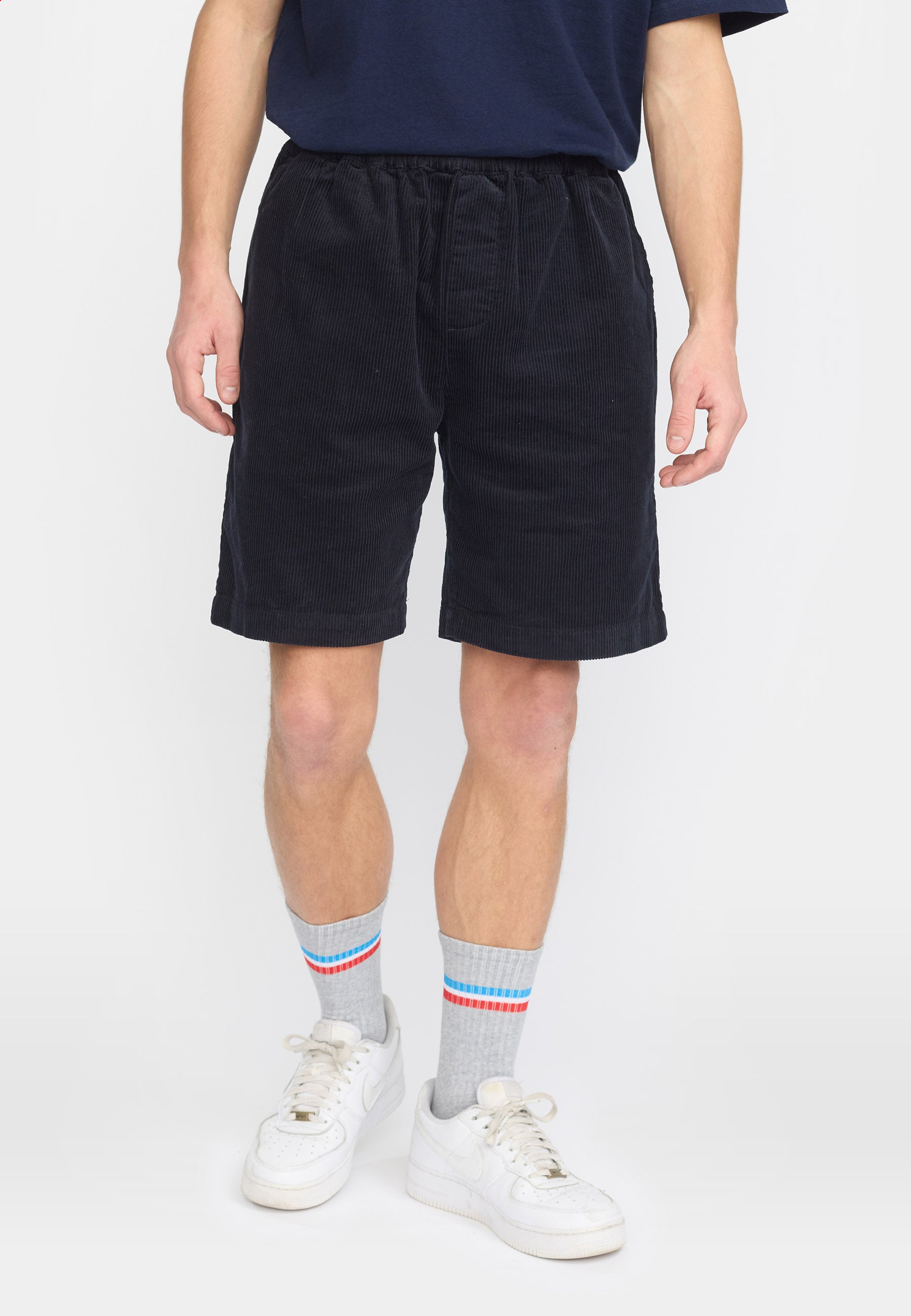 Revolution Long Casual Shorts Shorts Navy