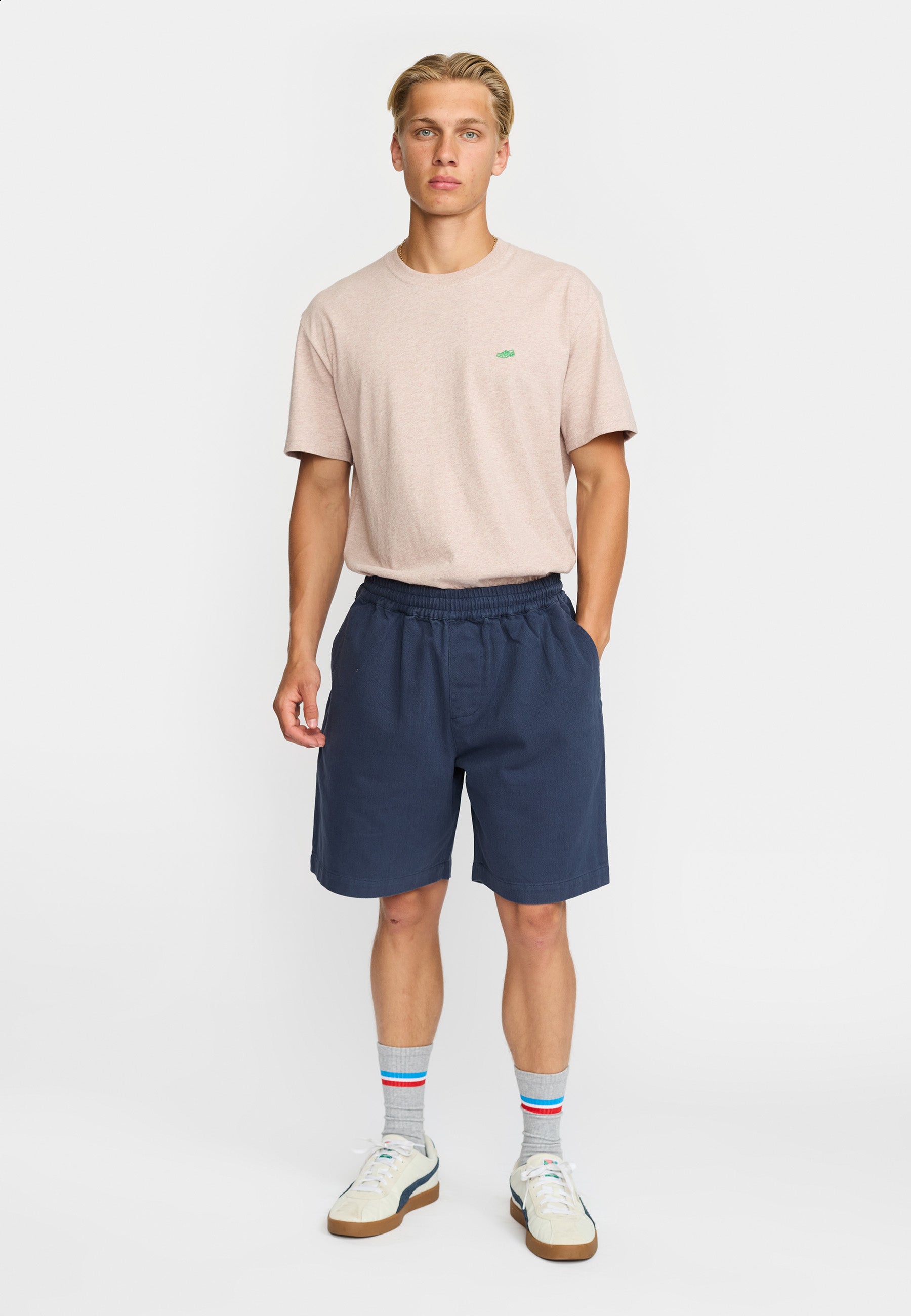 Revolution Long Casual Shorts Shorts Darknavy
