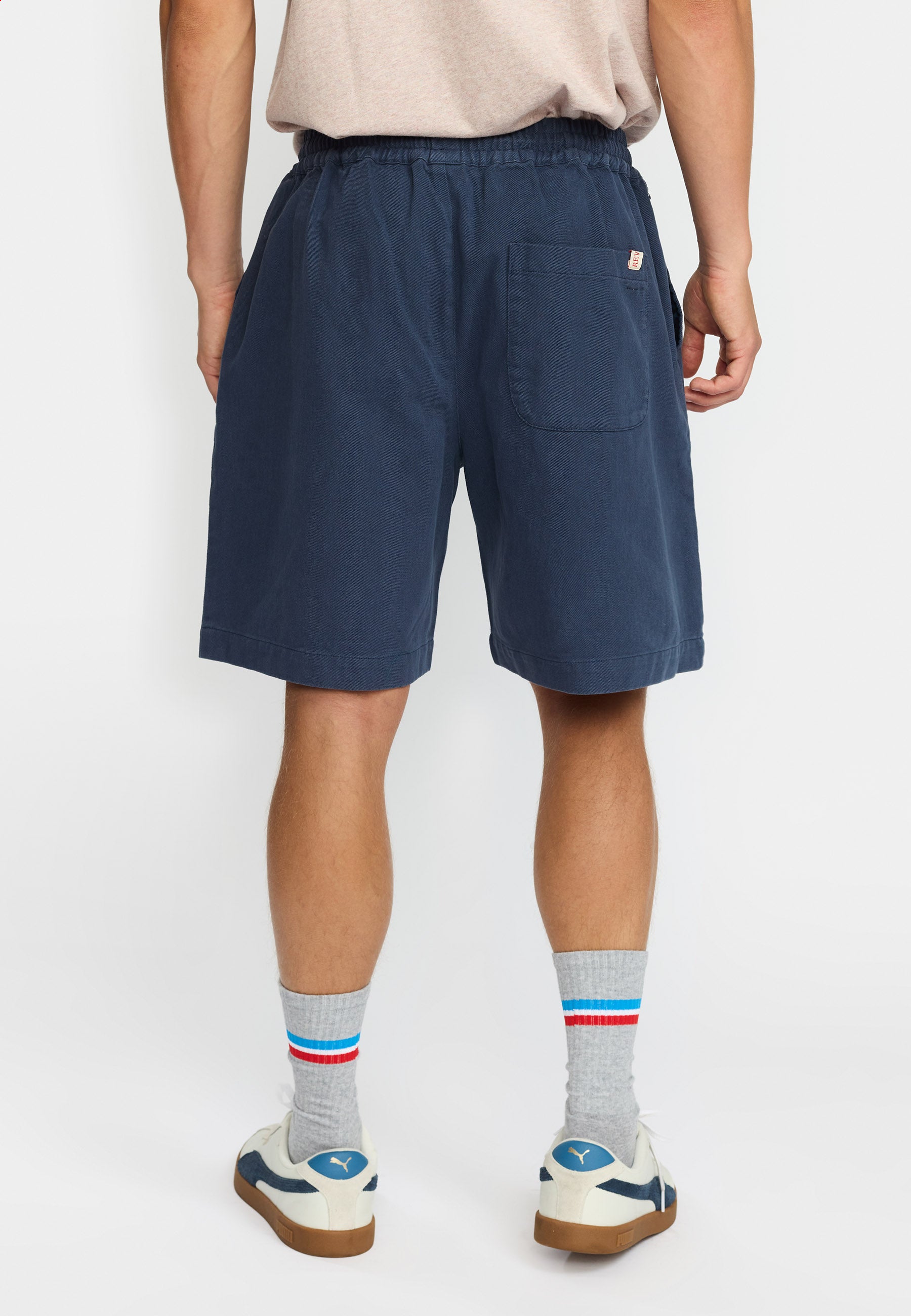 Revolution Long Casual Shorts Shorts Darknavy