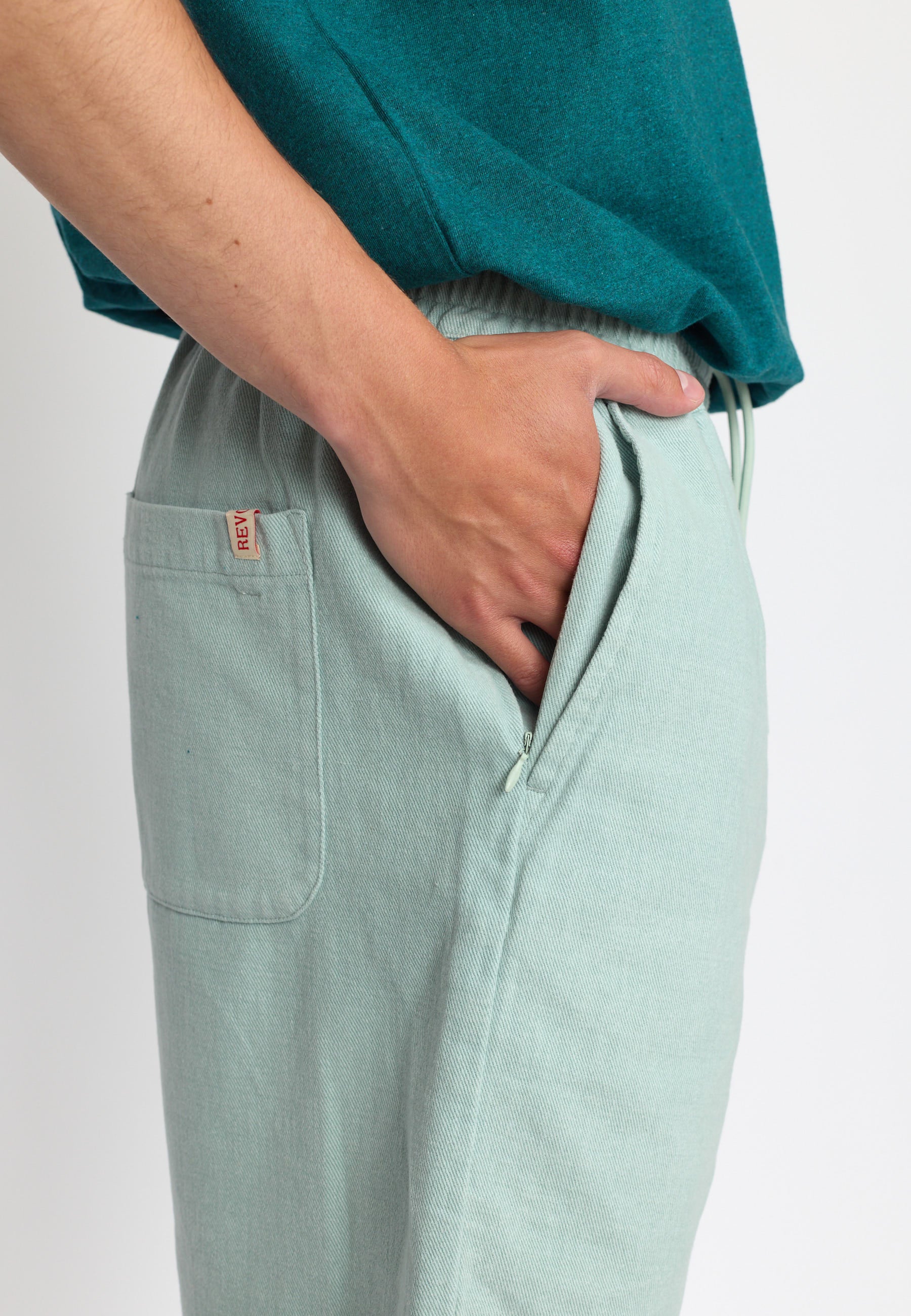 Revolution Long Casual Shorts Shorts Lightblue