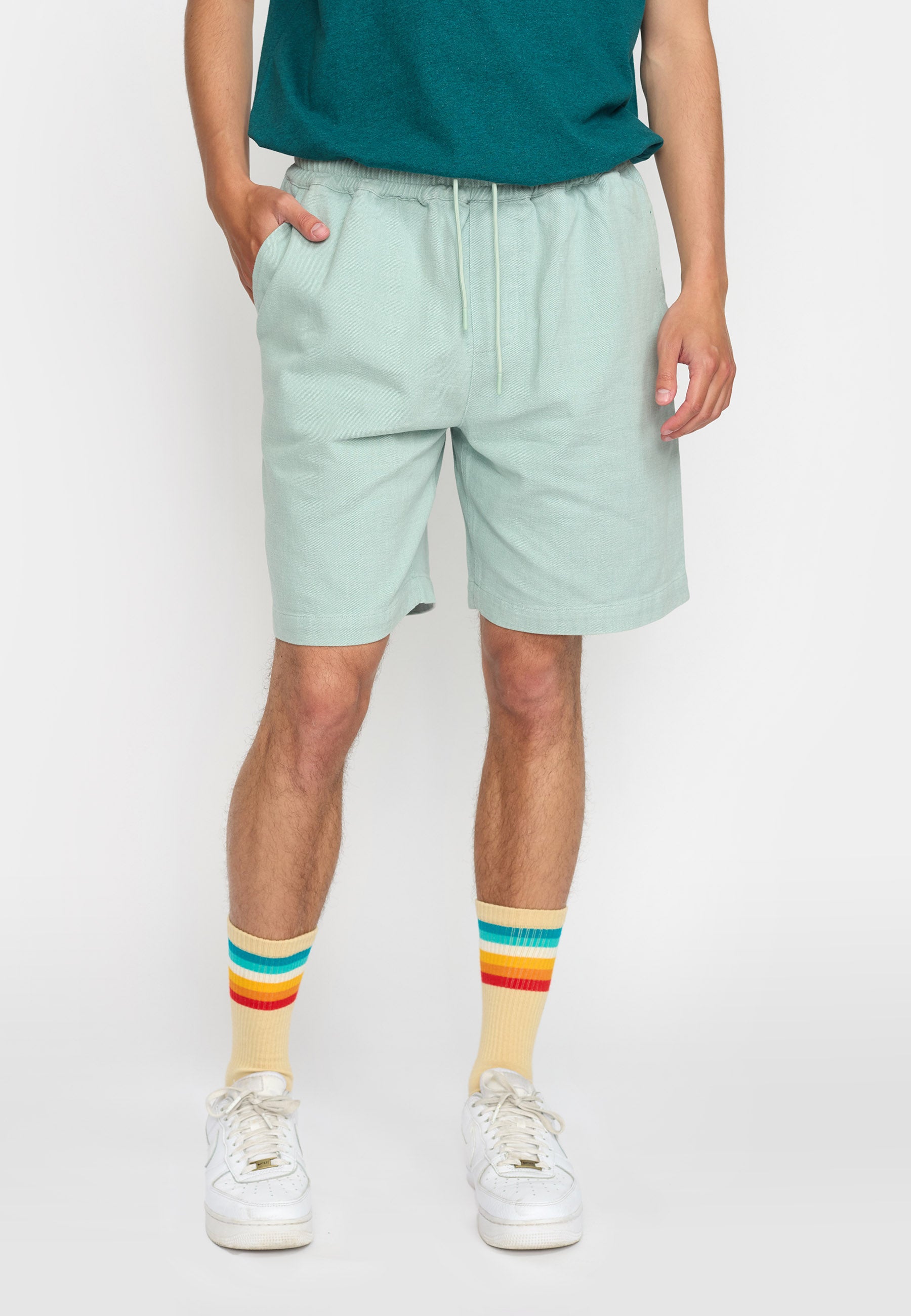 Revolution Long Casual Shorts Shorts Lightblue