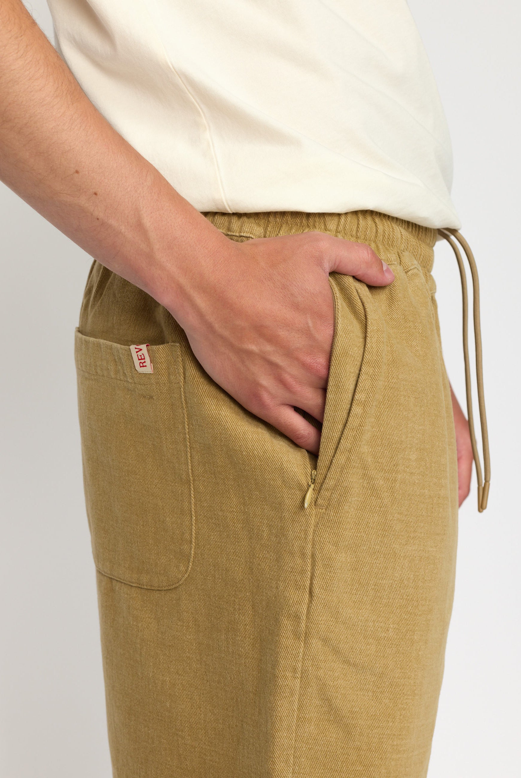 Revolution Long Casual Shorts Shorts Lightbrown