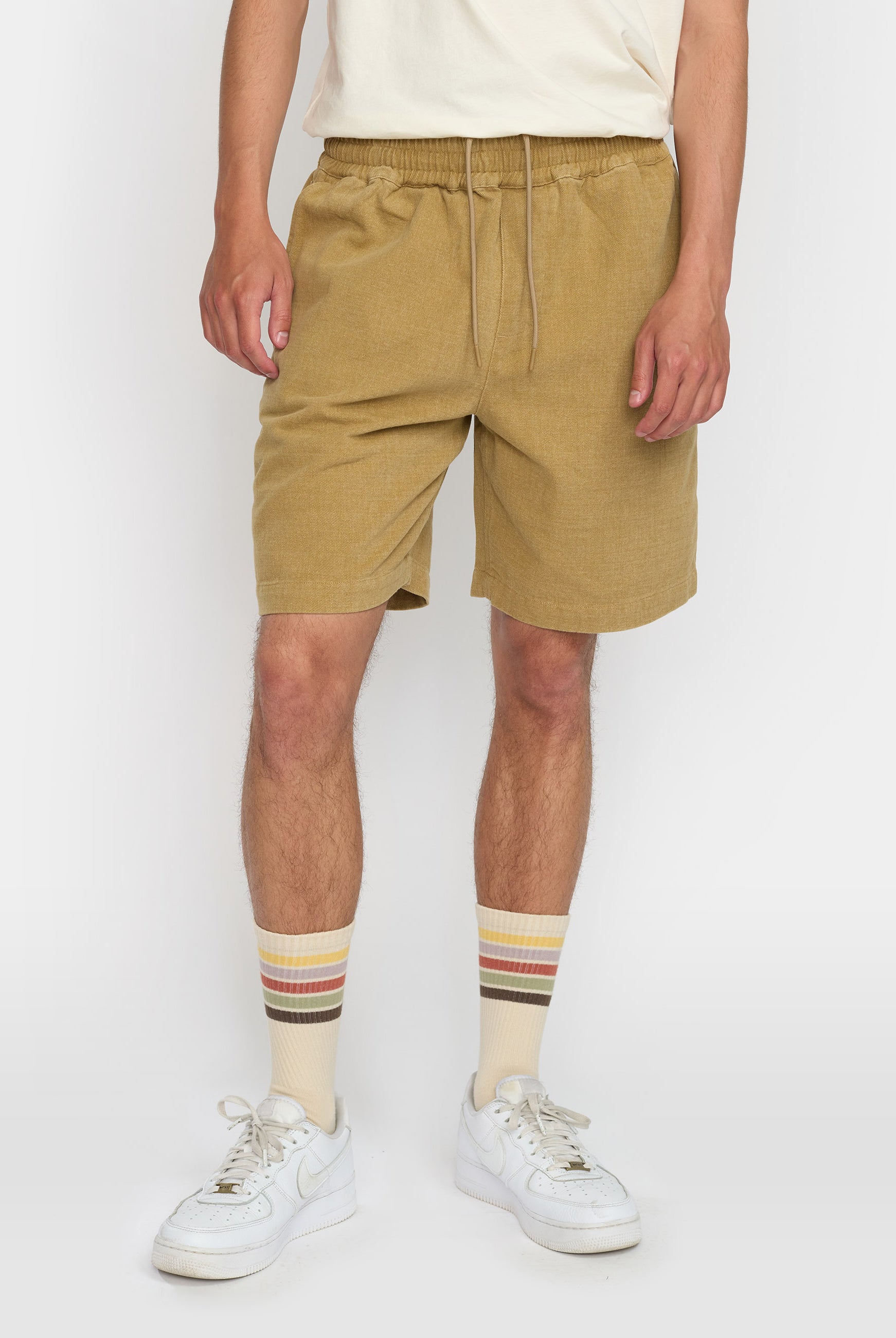 Revolution Long Casual Shorts Shorts Lightbrown