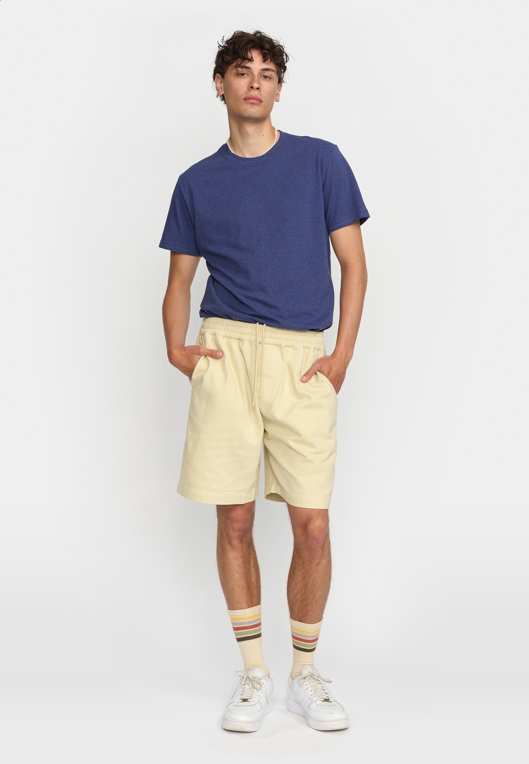 Revolution Long Casual Shorts Shorts Offwhite