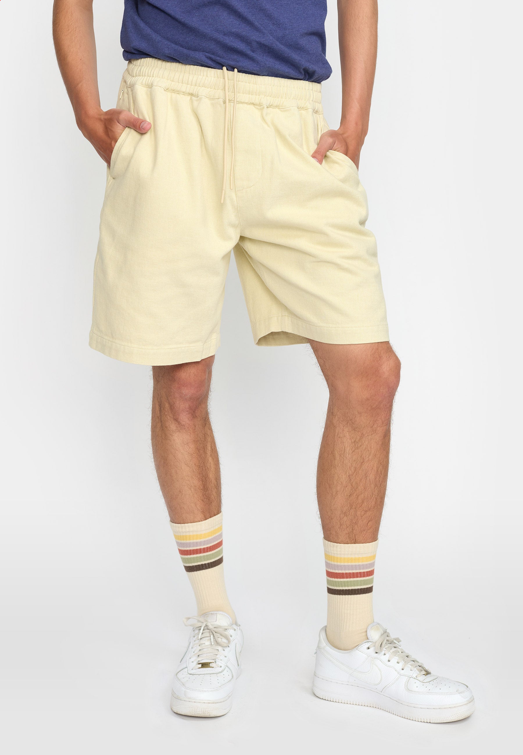 Revolution Long Casual Shorts Shorts Offwhite