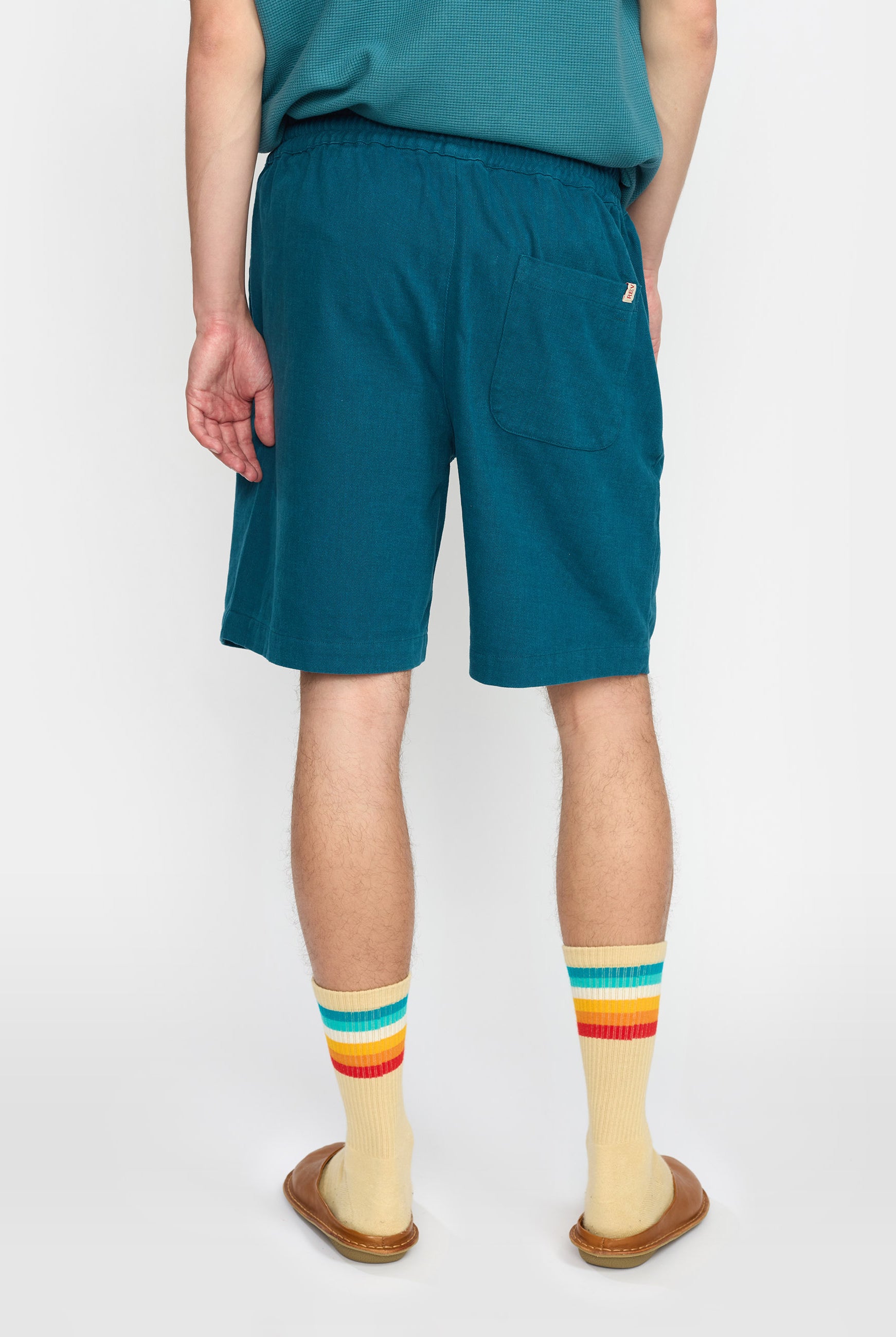 Revolution Long Casual Shorts Shorts Petrol