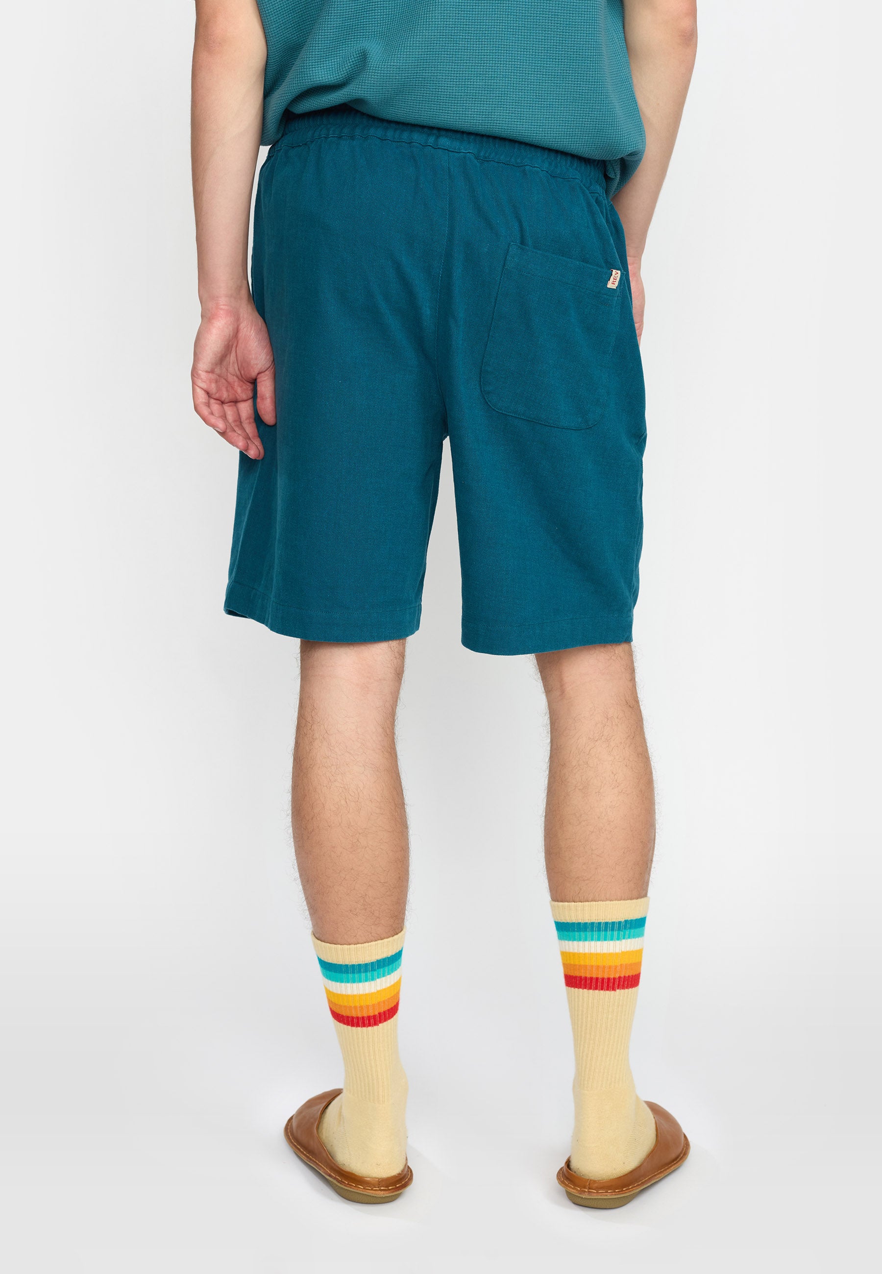 Revolution Long Casual Shorts Shorts Petrol