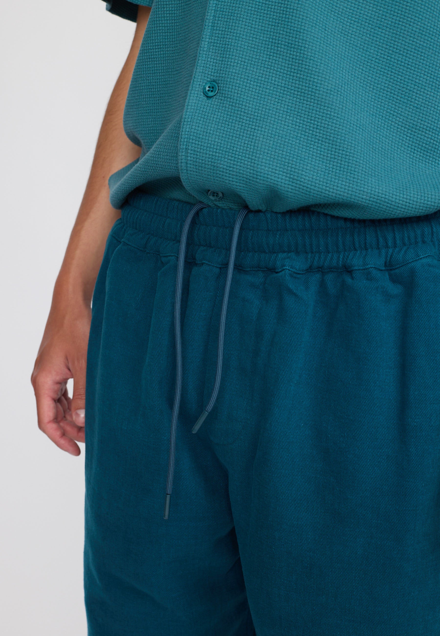 Revolution Long Casual Shorts Shorts Petrol