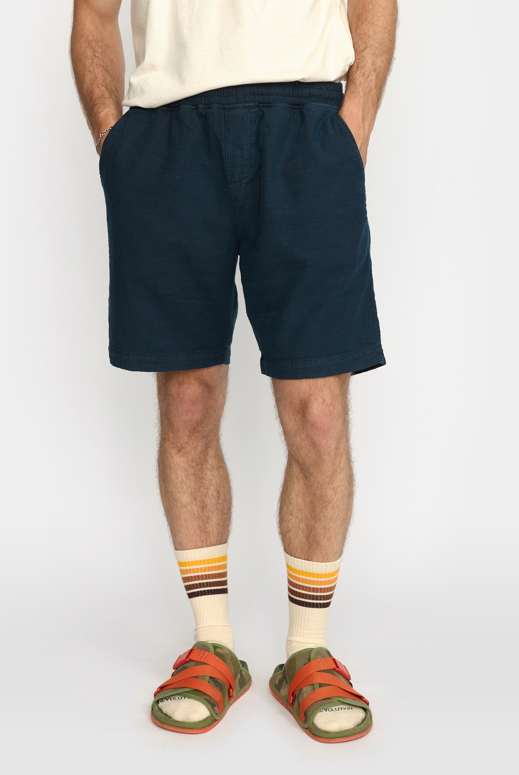 Revolution Casual Shorts Shorts Navy