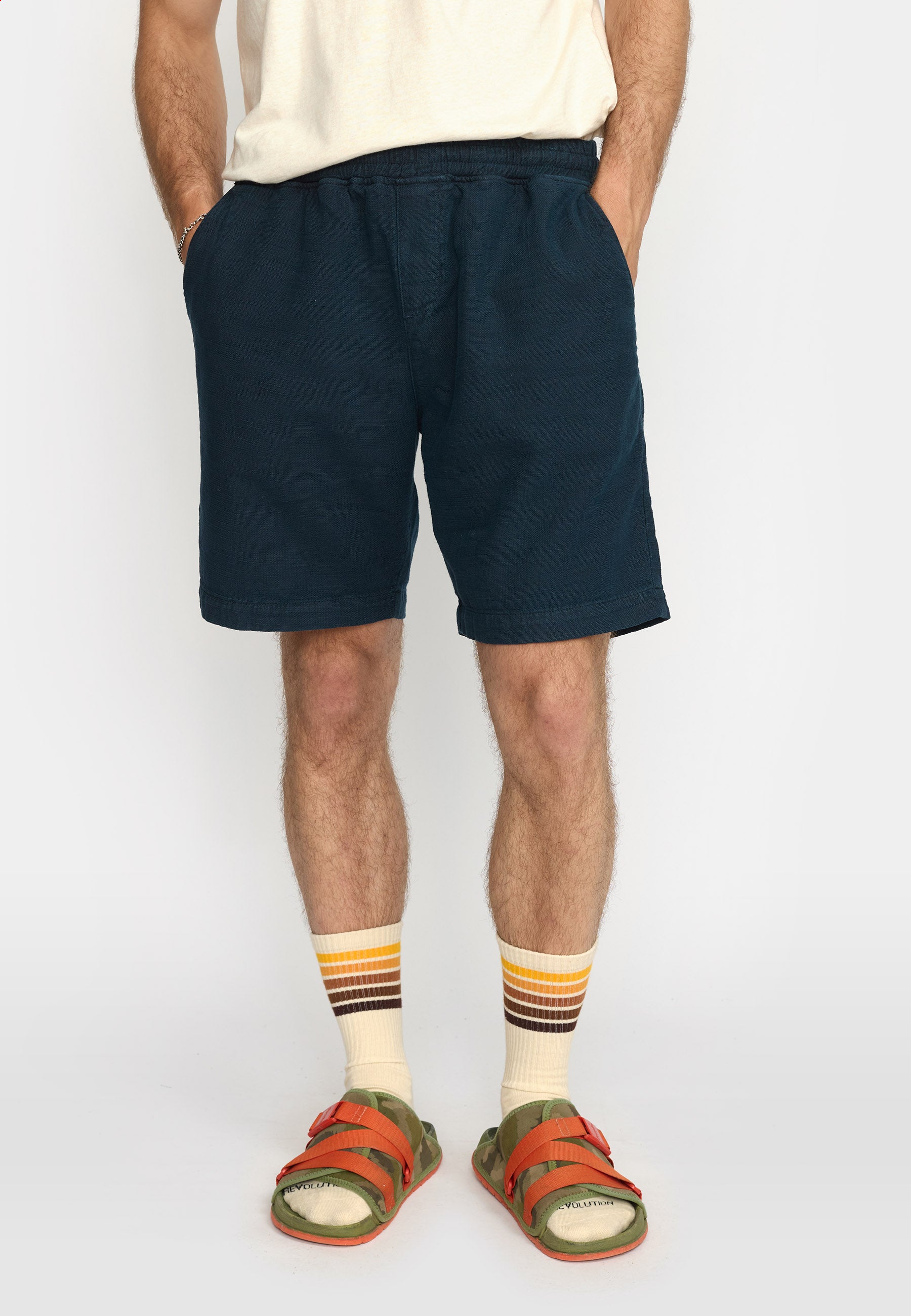 Revolution Casual Shorts Shorts Navy