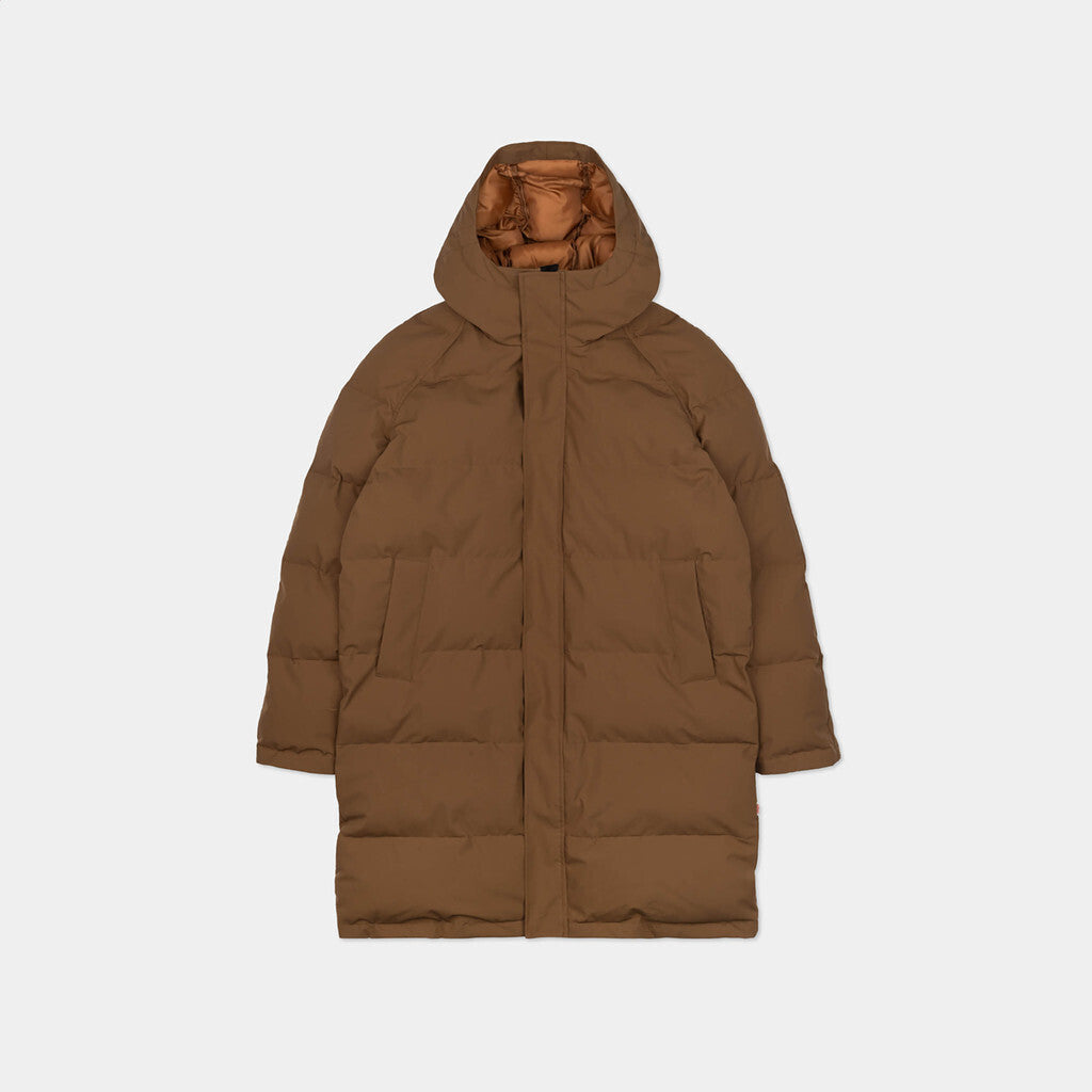 Revolution Long Puffer Jacket Winter Outerwear Brown