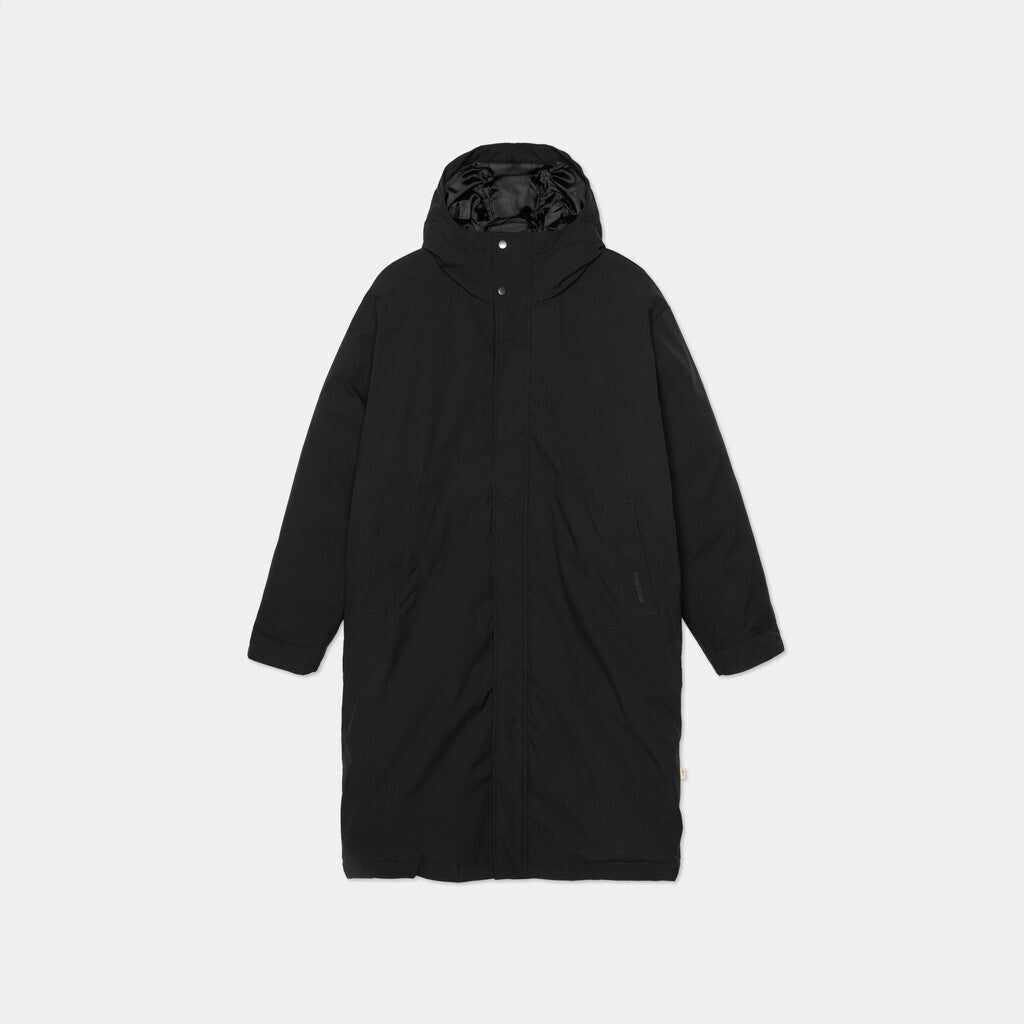 Revolution Long Puffer Jacket Outerwear Black