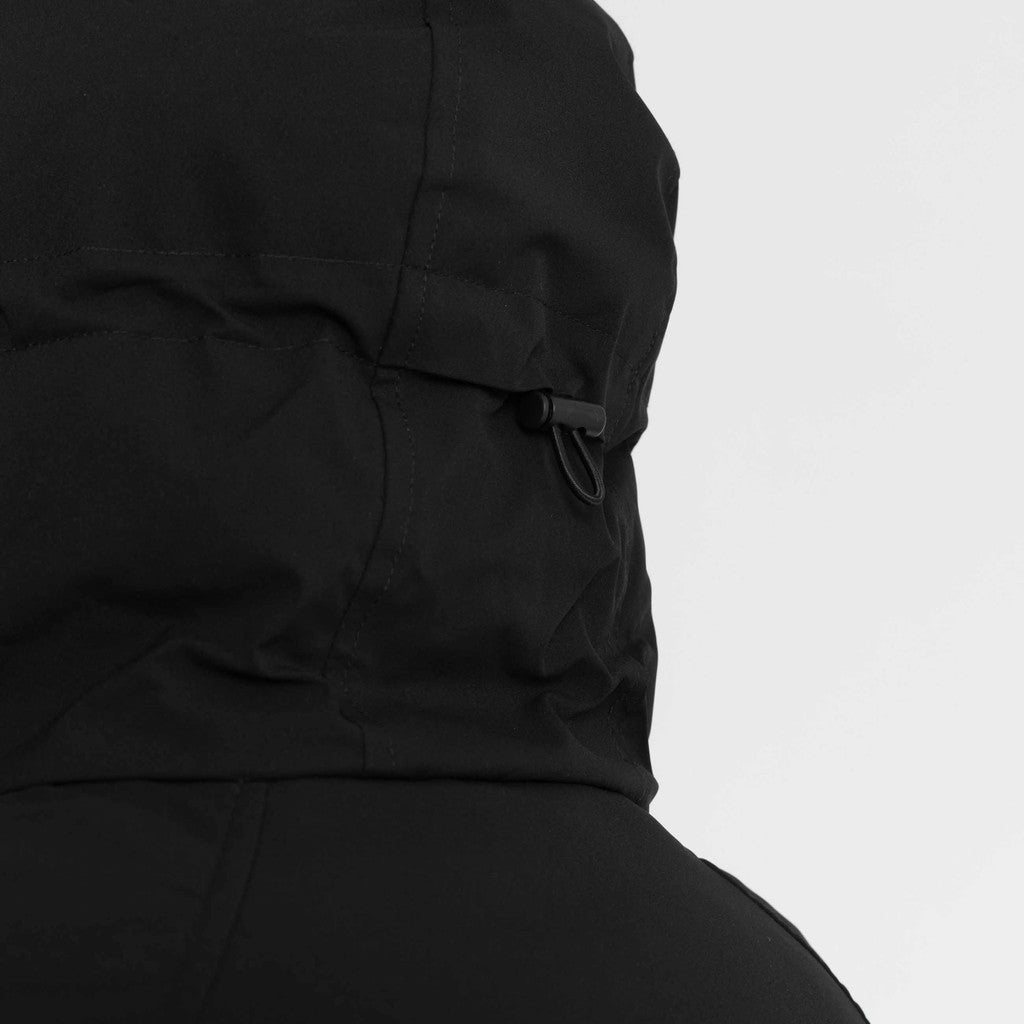 Revolution Long Puffer Jacket Winter Outerwear Black