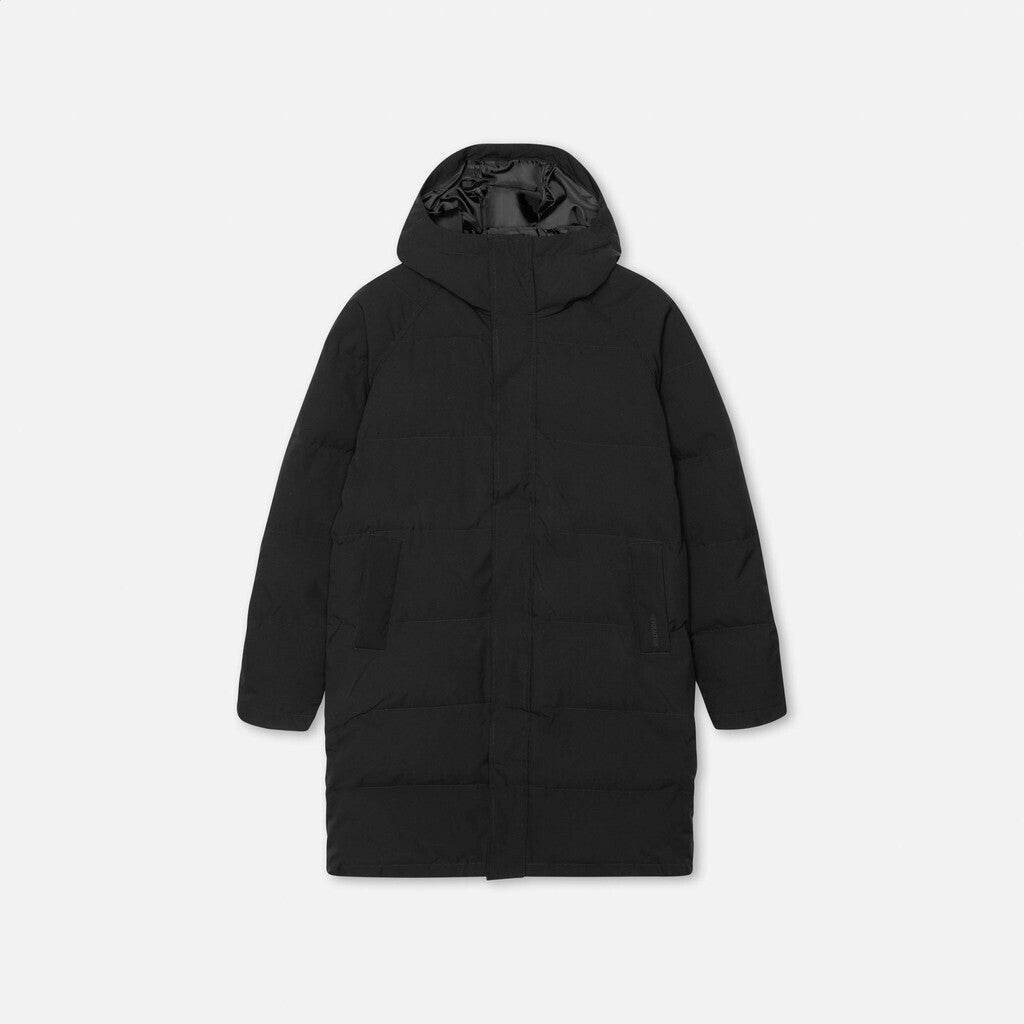 Revolution Long Puffer Jacket Winter Outerwear Black