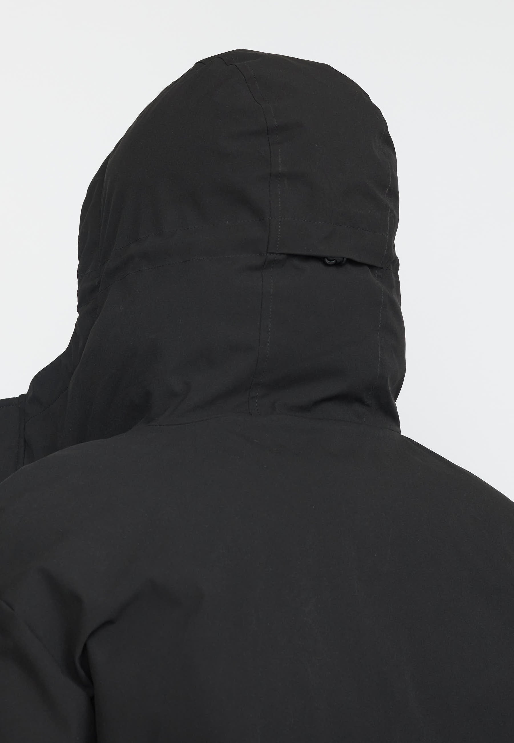 Revolution Long Puffer Jacket Winter Outerwear Black