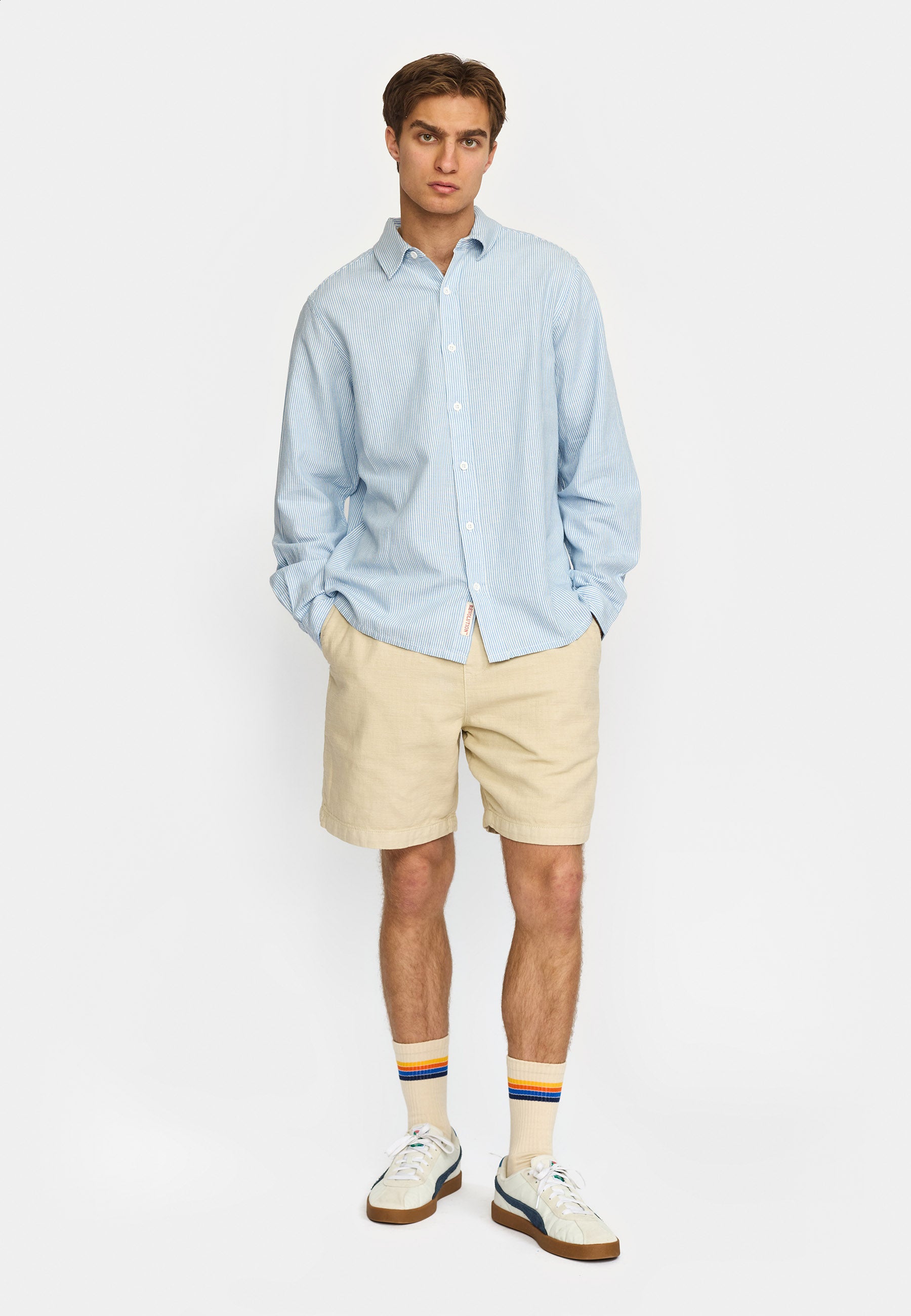Revolution Long Sleeve Shirt Long-sleeve Shirts Blue